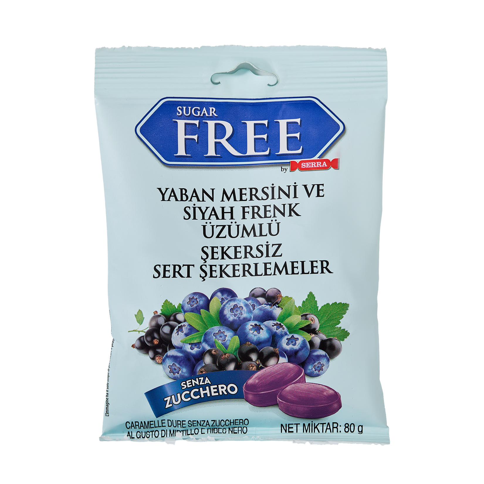 Serra Yaban Mersini ve Siyah Frenk Üzümü Şekerleme 80 G