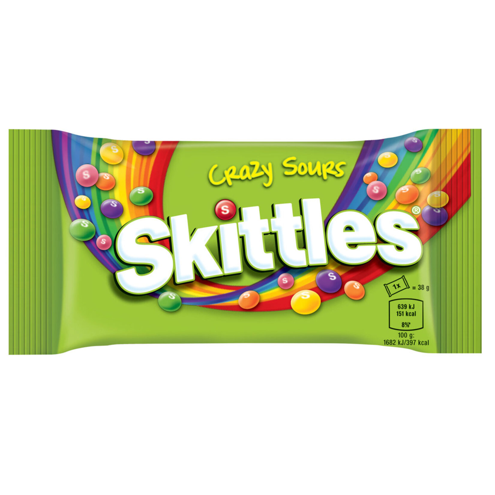Skittles Sours Ekşi Meyve Aromalı Draje Şekerleme 38 G