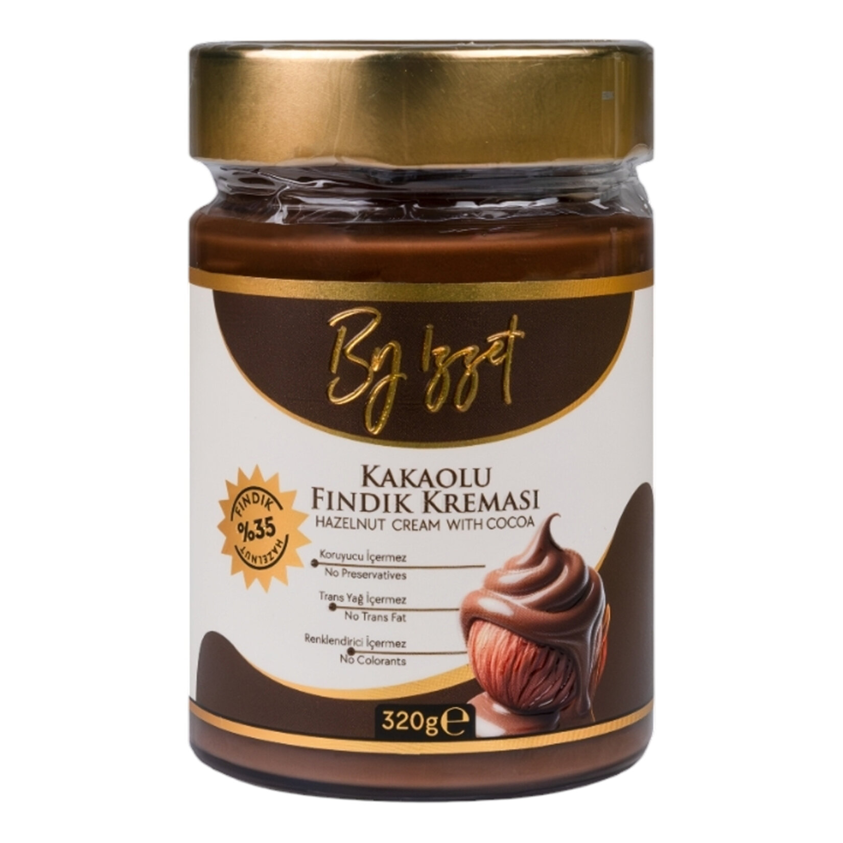 By İzzet Kakaolu Fındık Kreması %35 Fındık 320 G