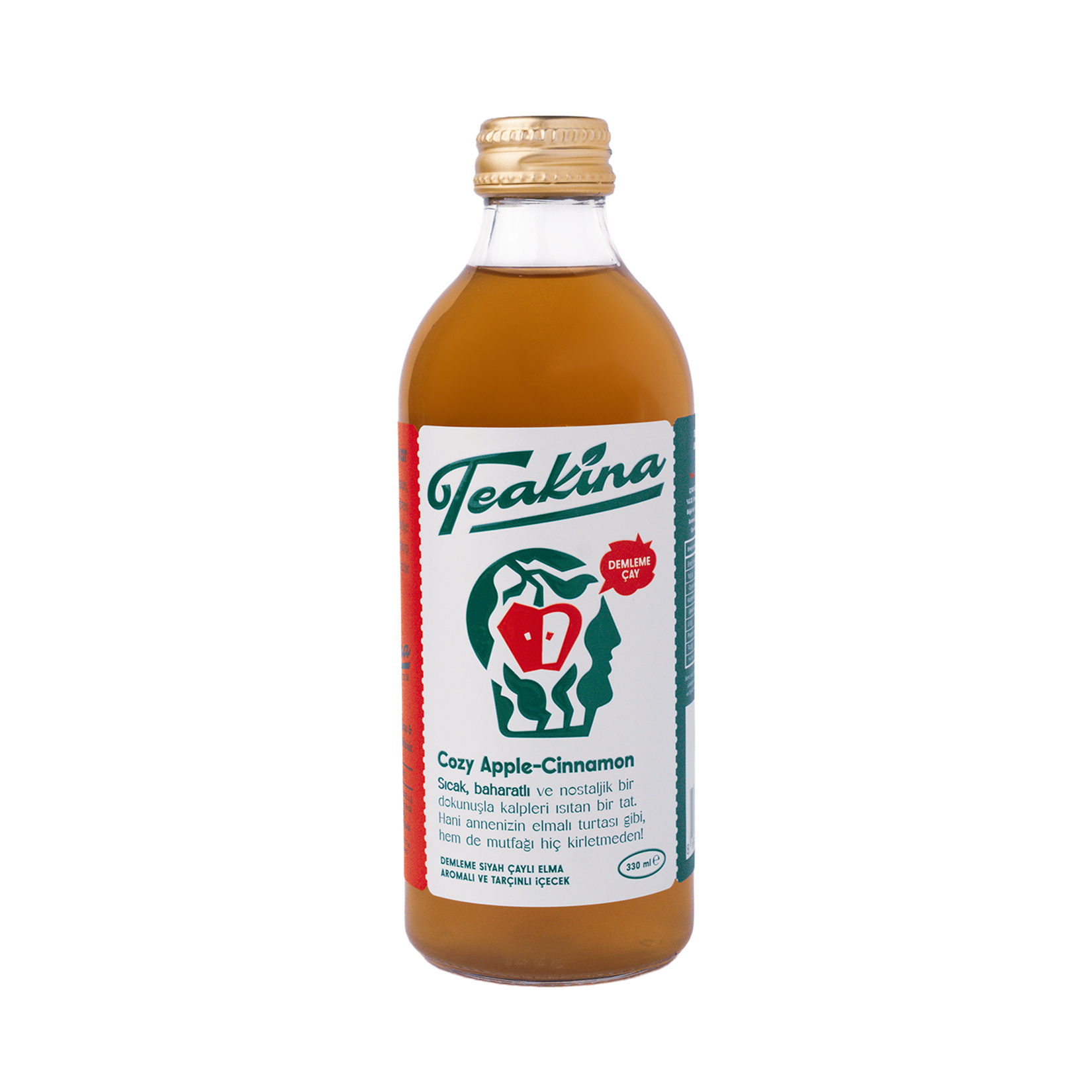 Teakina Demleme Siyah Çay Elma & Tarçın 330Ml