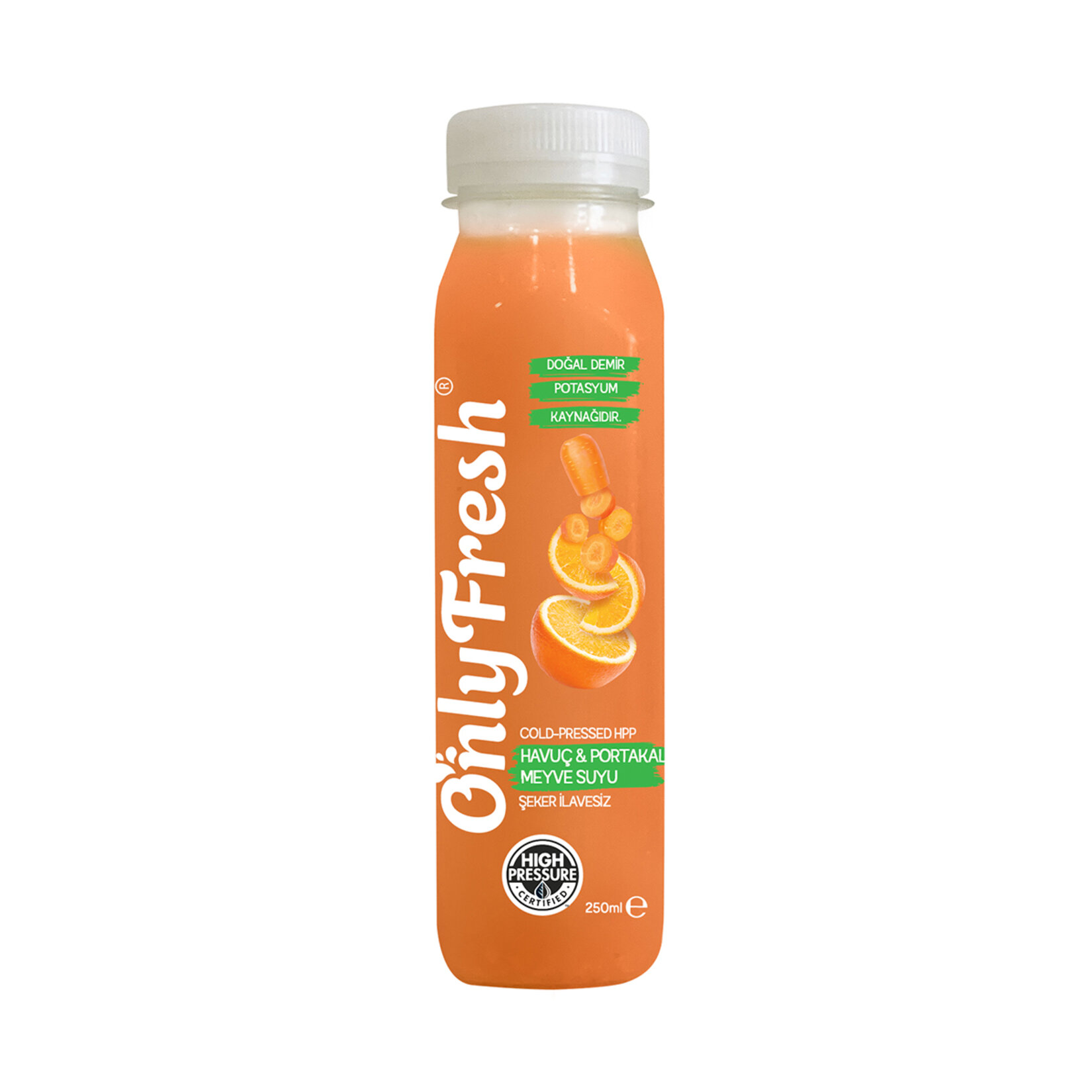 Only Fresh Portakal & Havuç Suyu 250 Ml