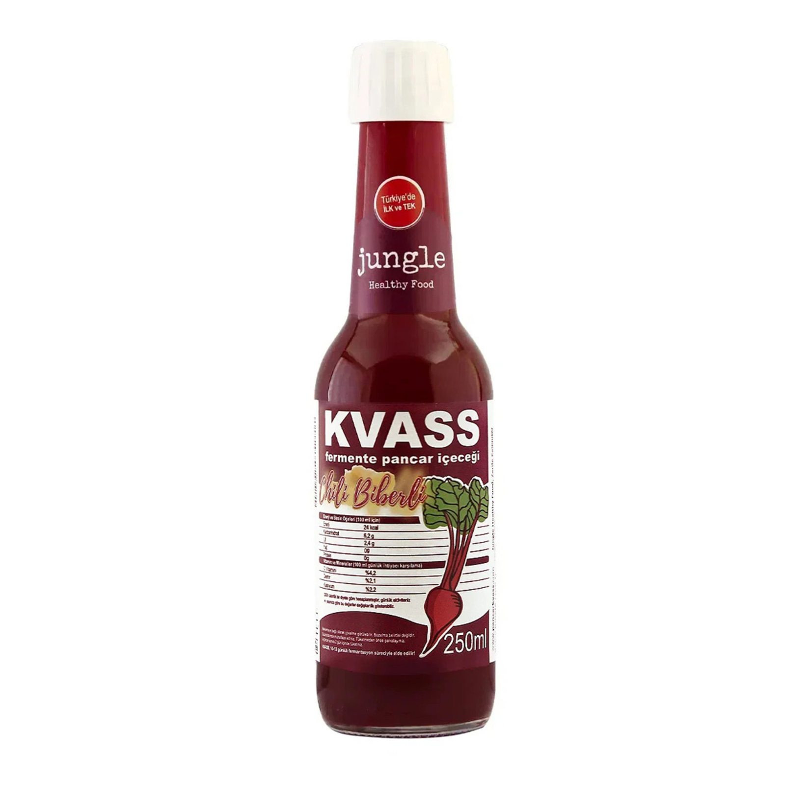 Jungle Healthy Food Pancar Kvass Biberli 250 Ml