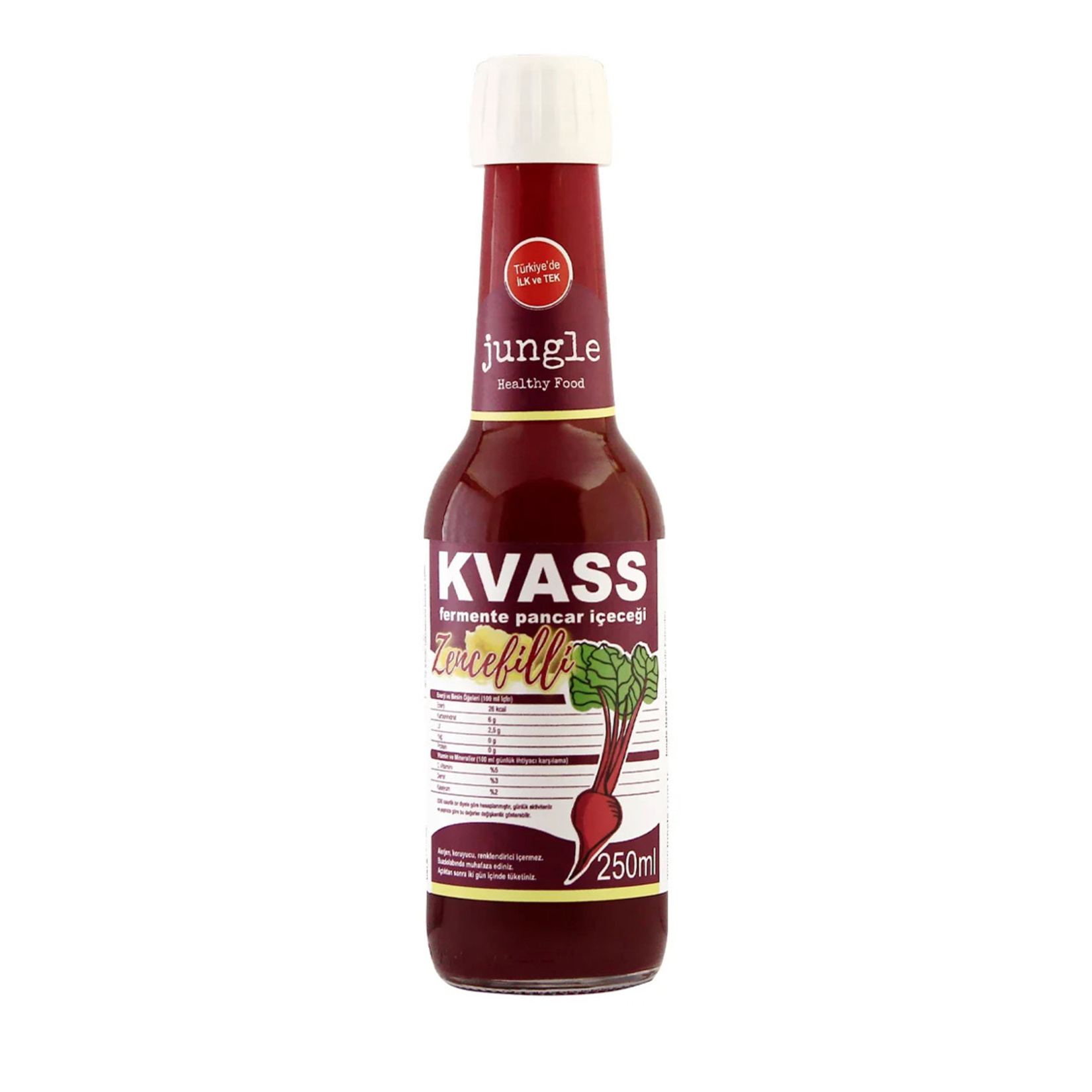 Jungle Healthy Food Pancar Kvass Zencefilli 250 Ml