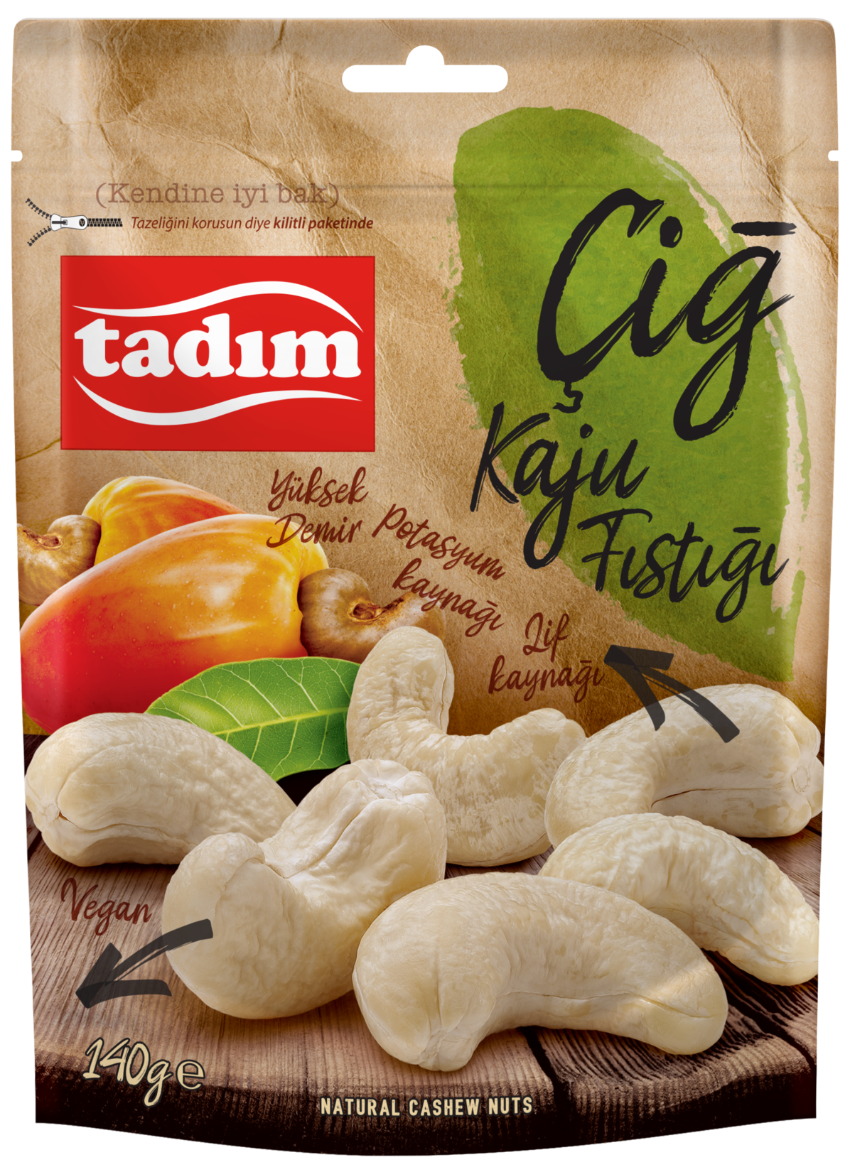 Tadım Çiğ Kaju 140 G