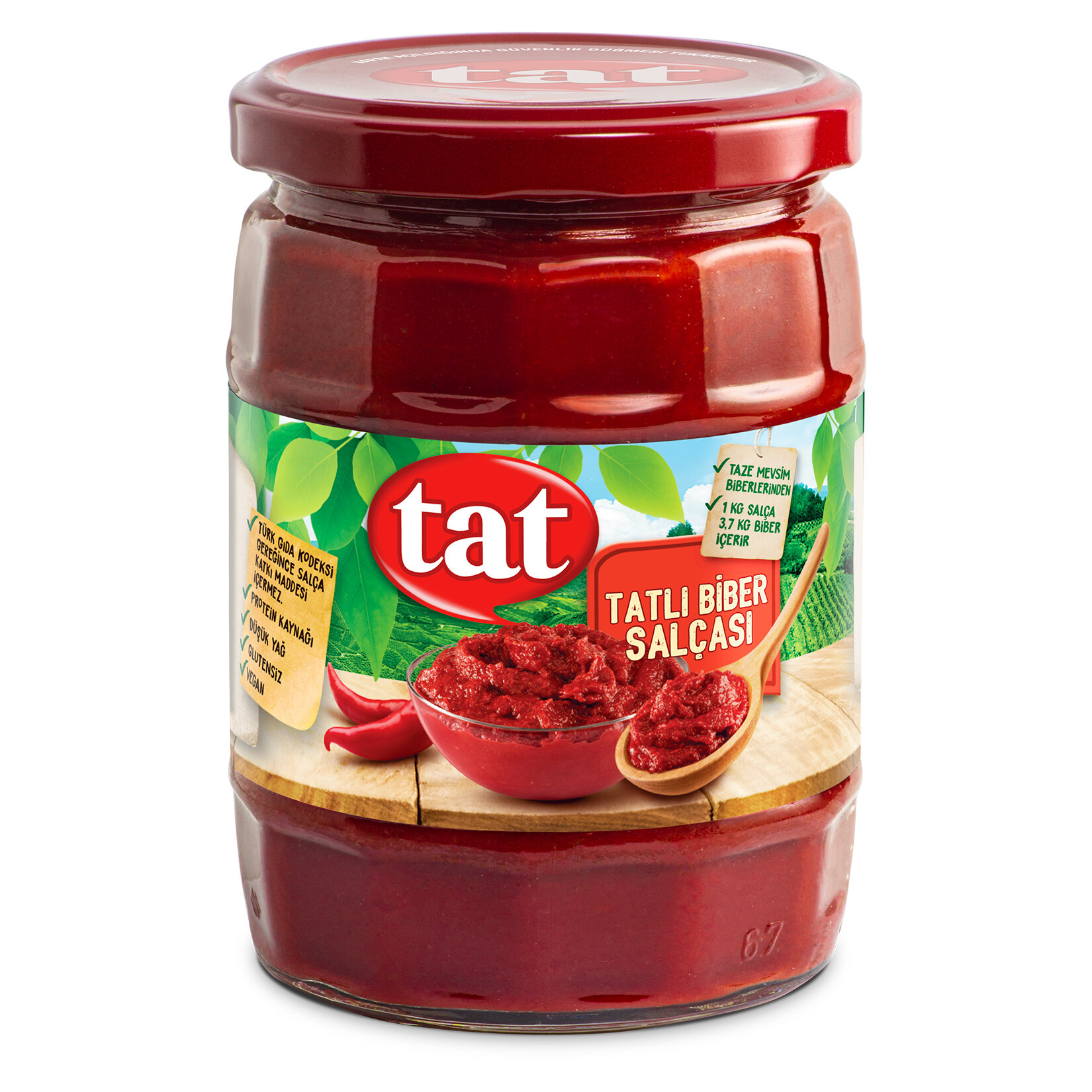Tat Tatlı Biber Salçası 550 G ( Cam )