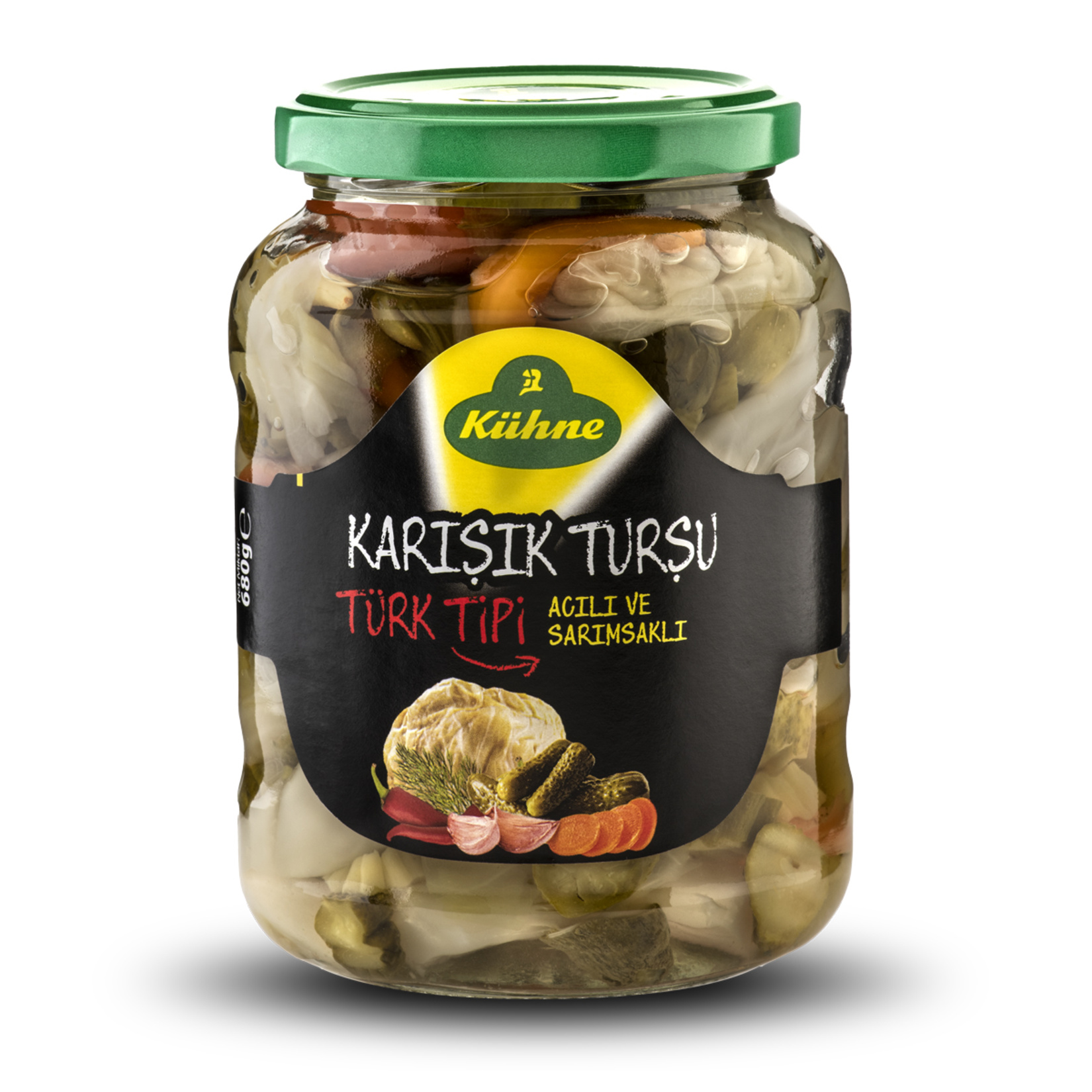 Kühne Türk Tipi Karışık Turşu 680 G