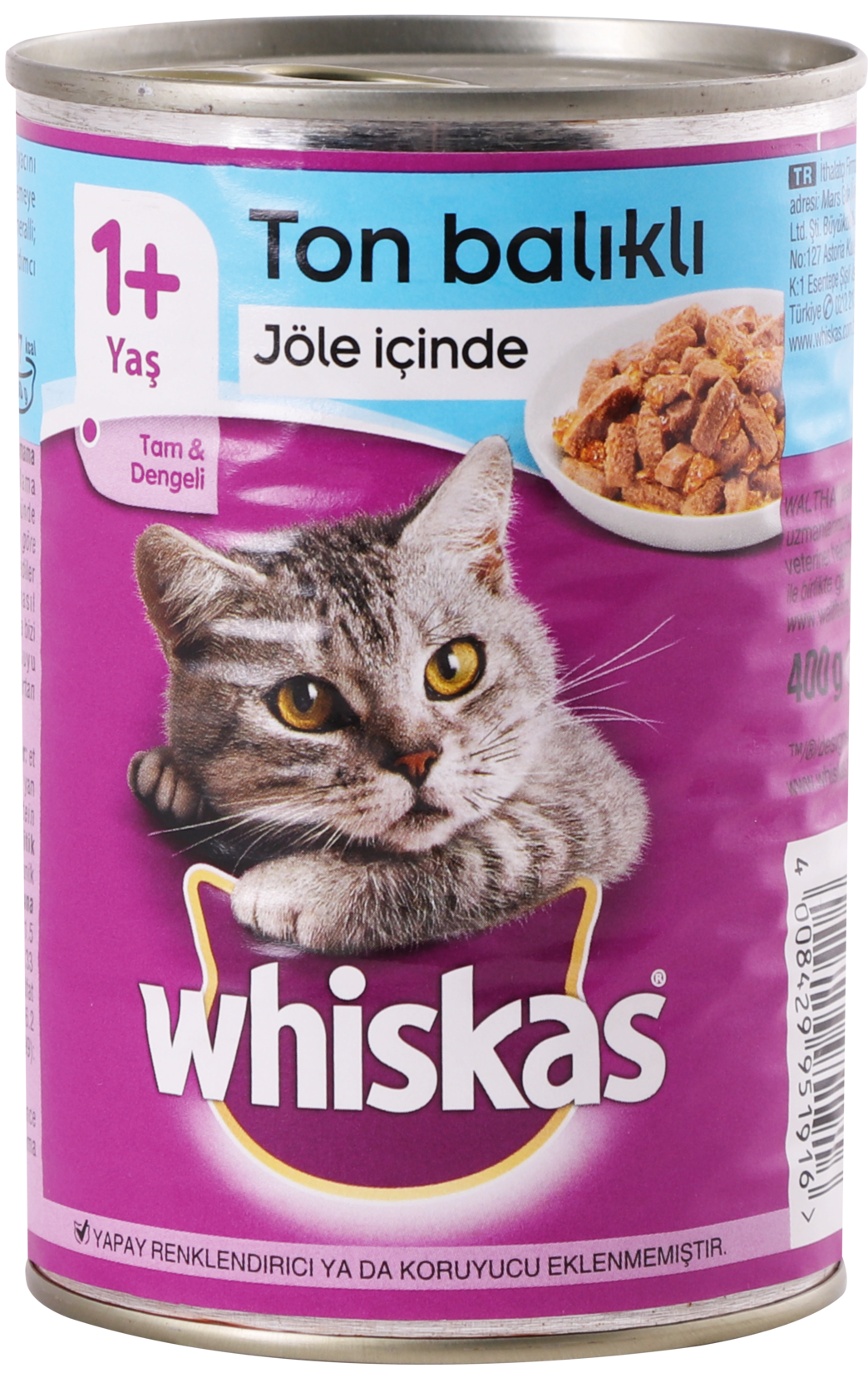 Whiskas Ton Balıklı Konserve Yaş Mama 400 G