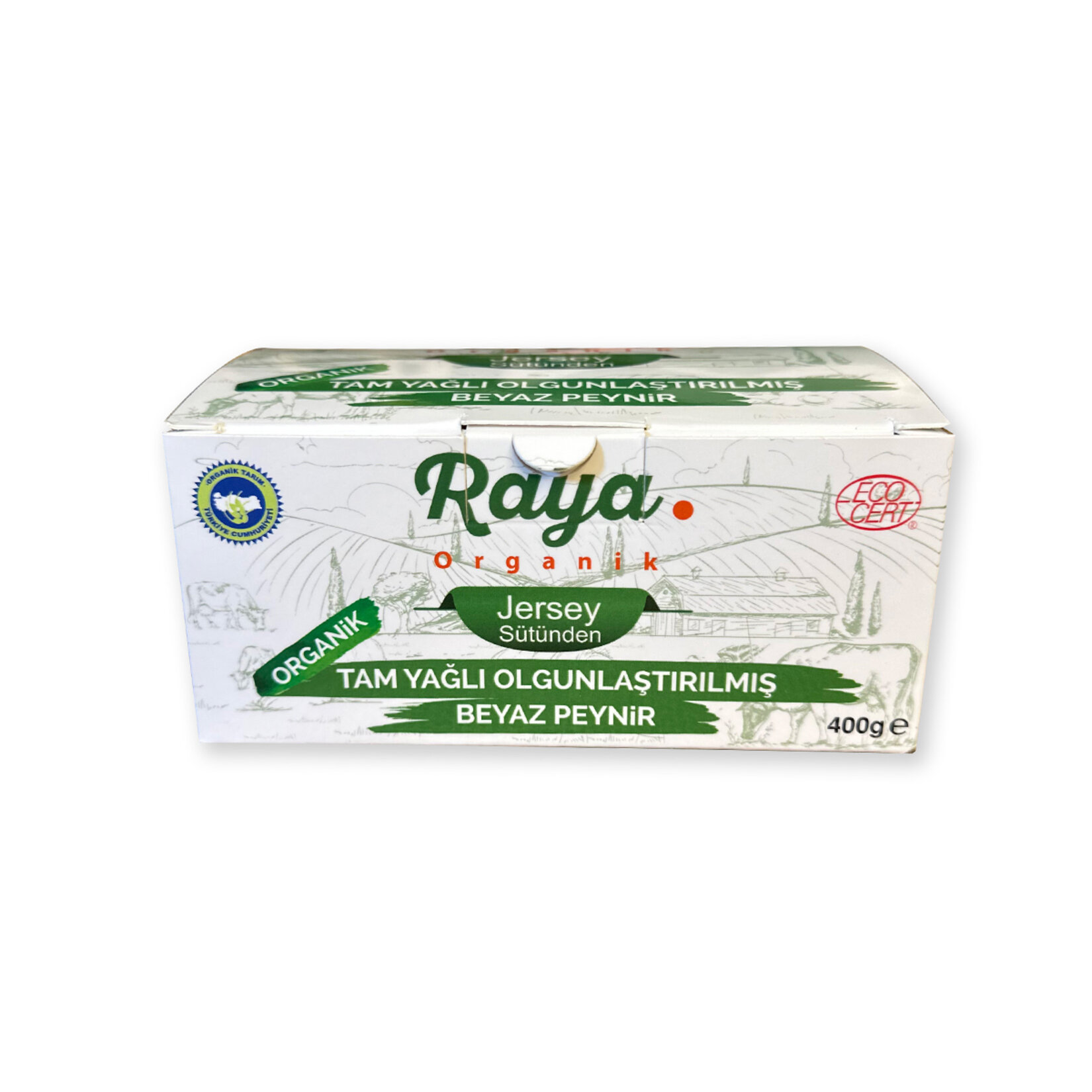 Raya Organik Jersey Sütünden Olgunlaştırılmış Tam Yağlı Peynir 400 g
