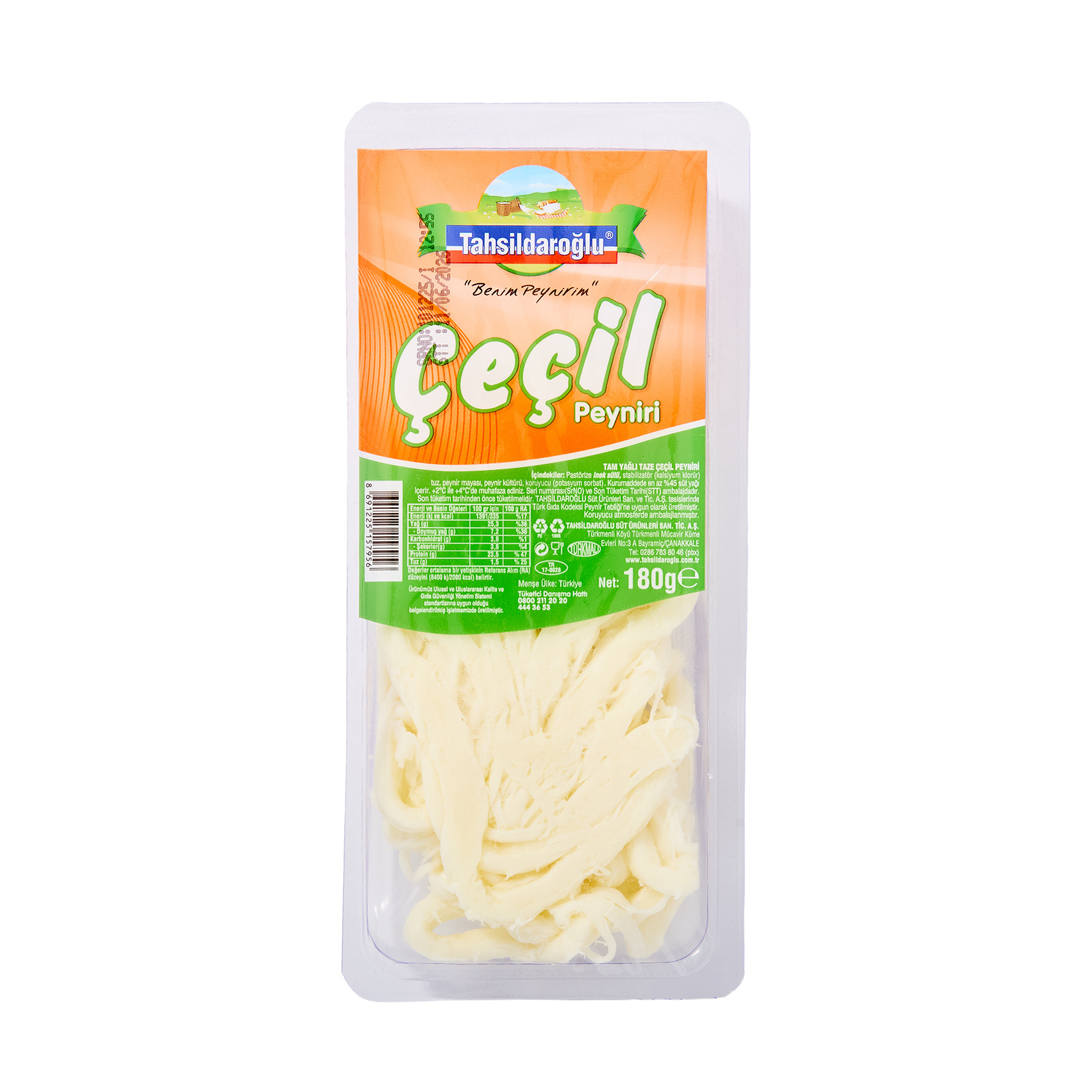Tahsildaroğlu Taze Tam Yağlı Çeçil Peyniri 180 G