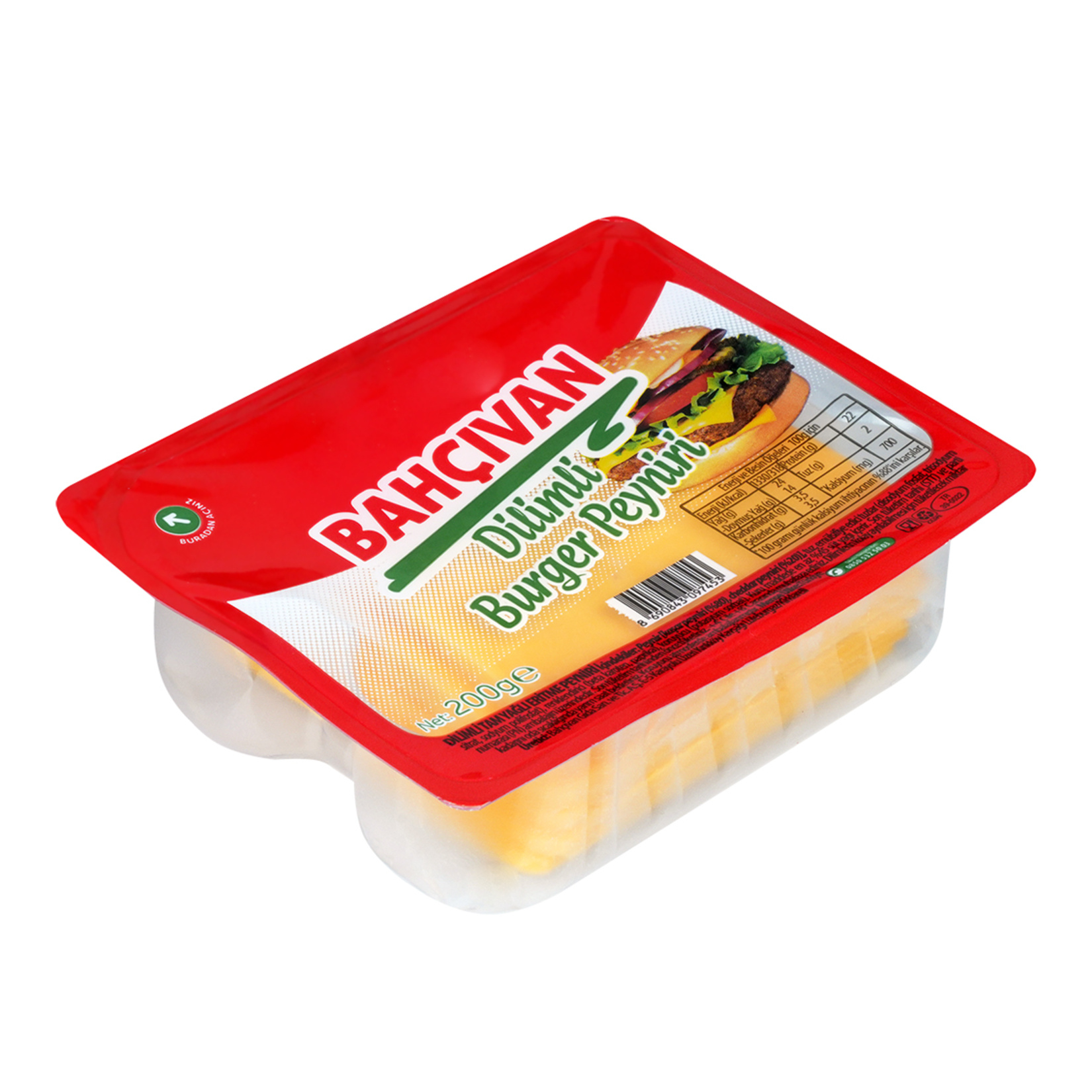 Bahçıvan Burger Peyniri Dilimli 200G