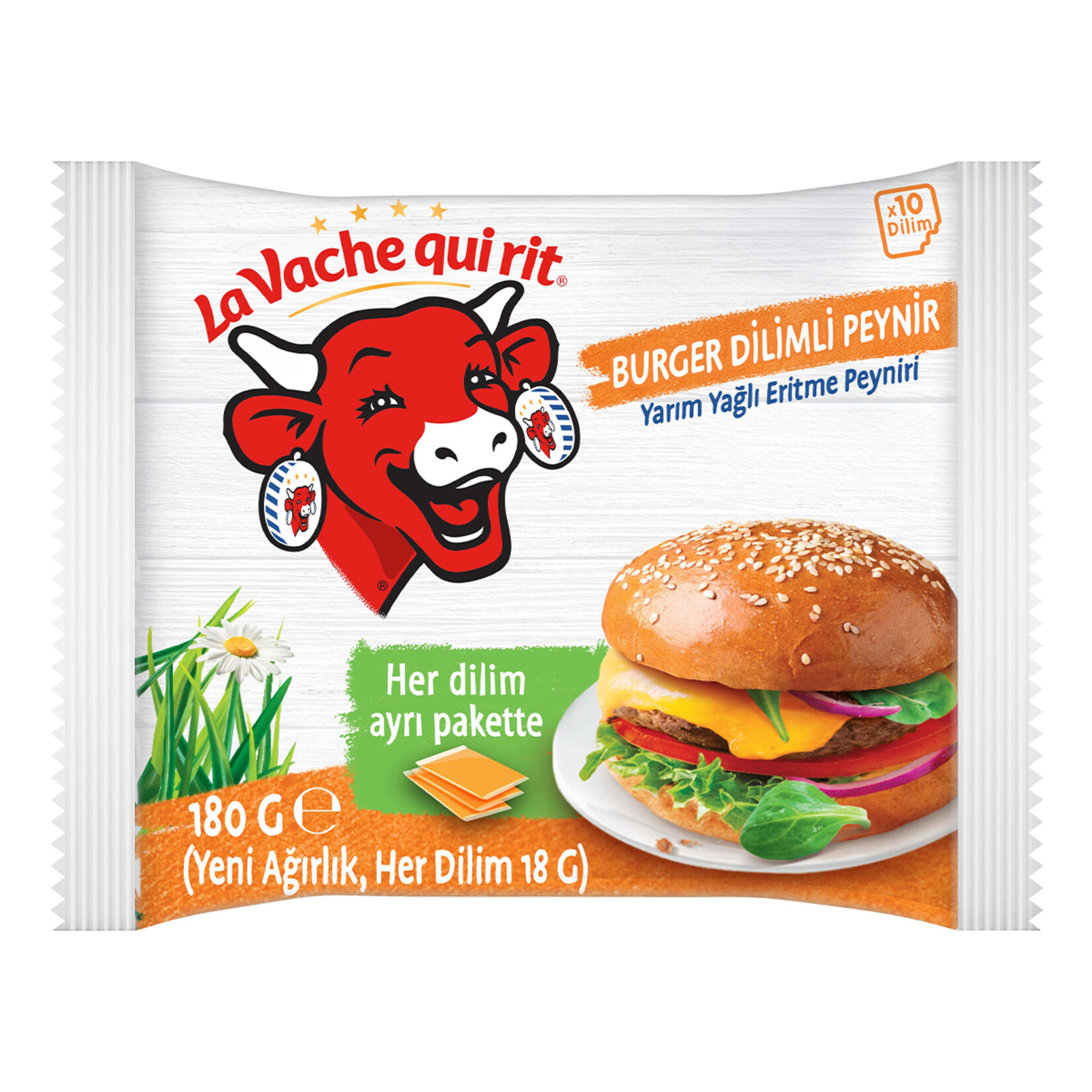 La Vache Qui Rit Cheddarlı Burger Dilimli Peynir180 G