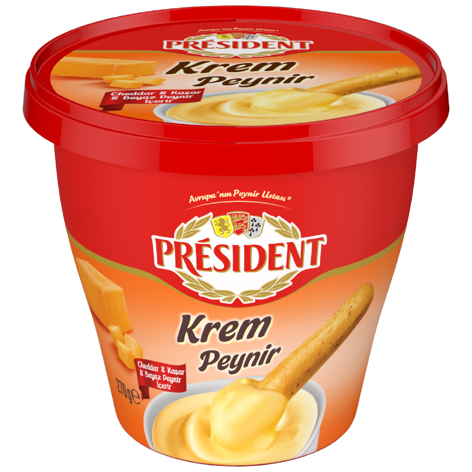 President Cheddarlı Krem Peynir 270 G