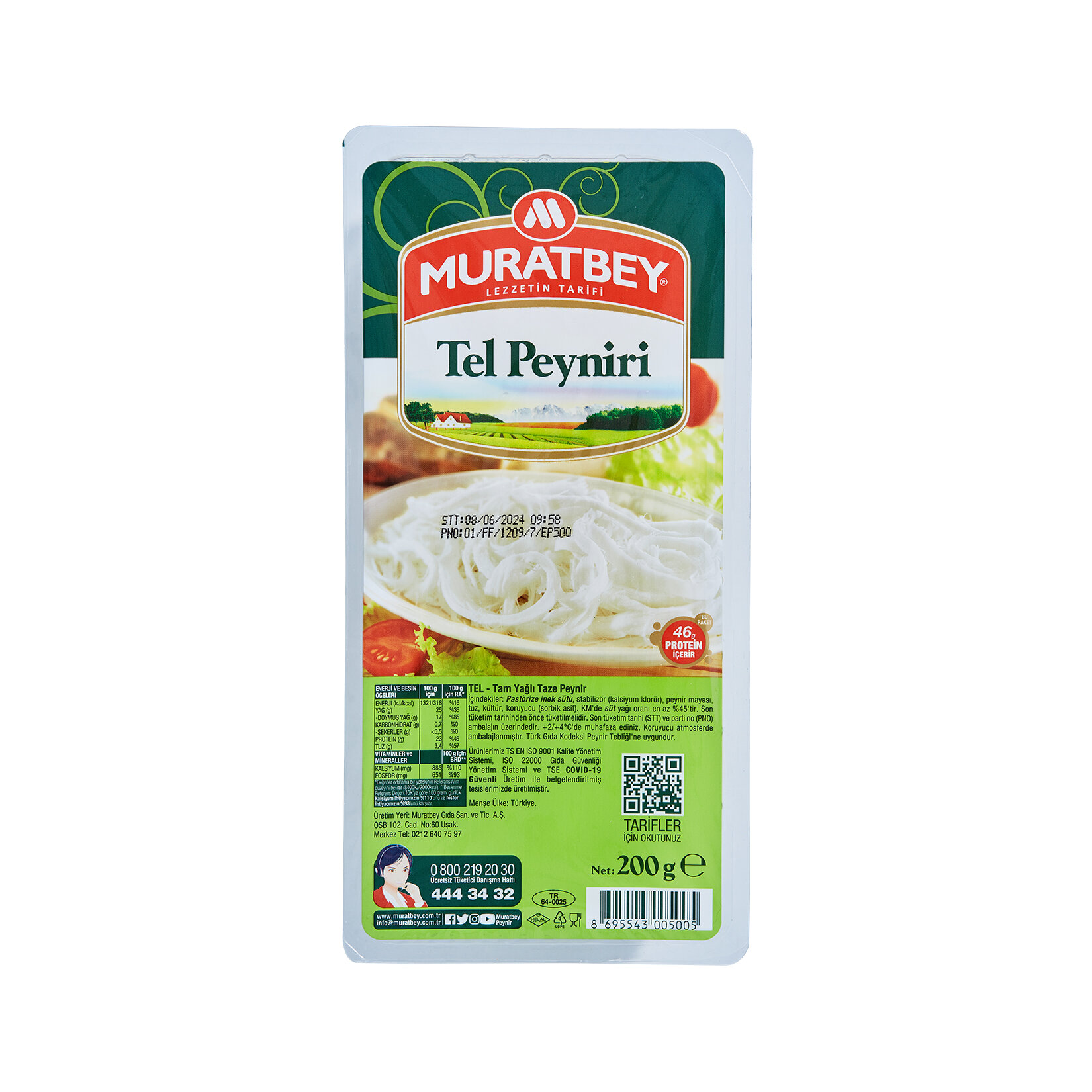Muratbey Tel Peyniri 200 G