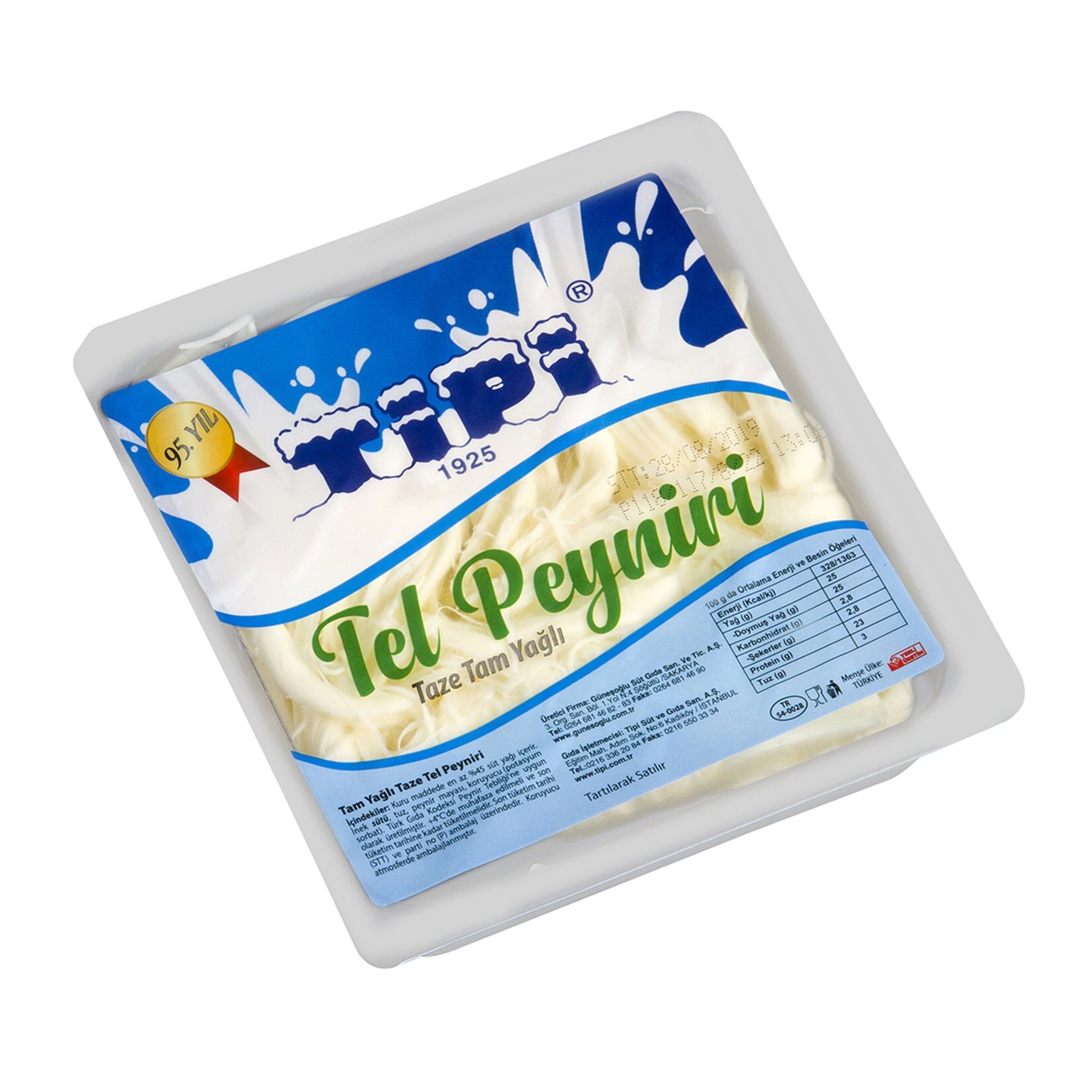 Tipi Tam Yağlı Taze Tel Peyniri Kg