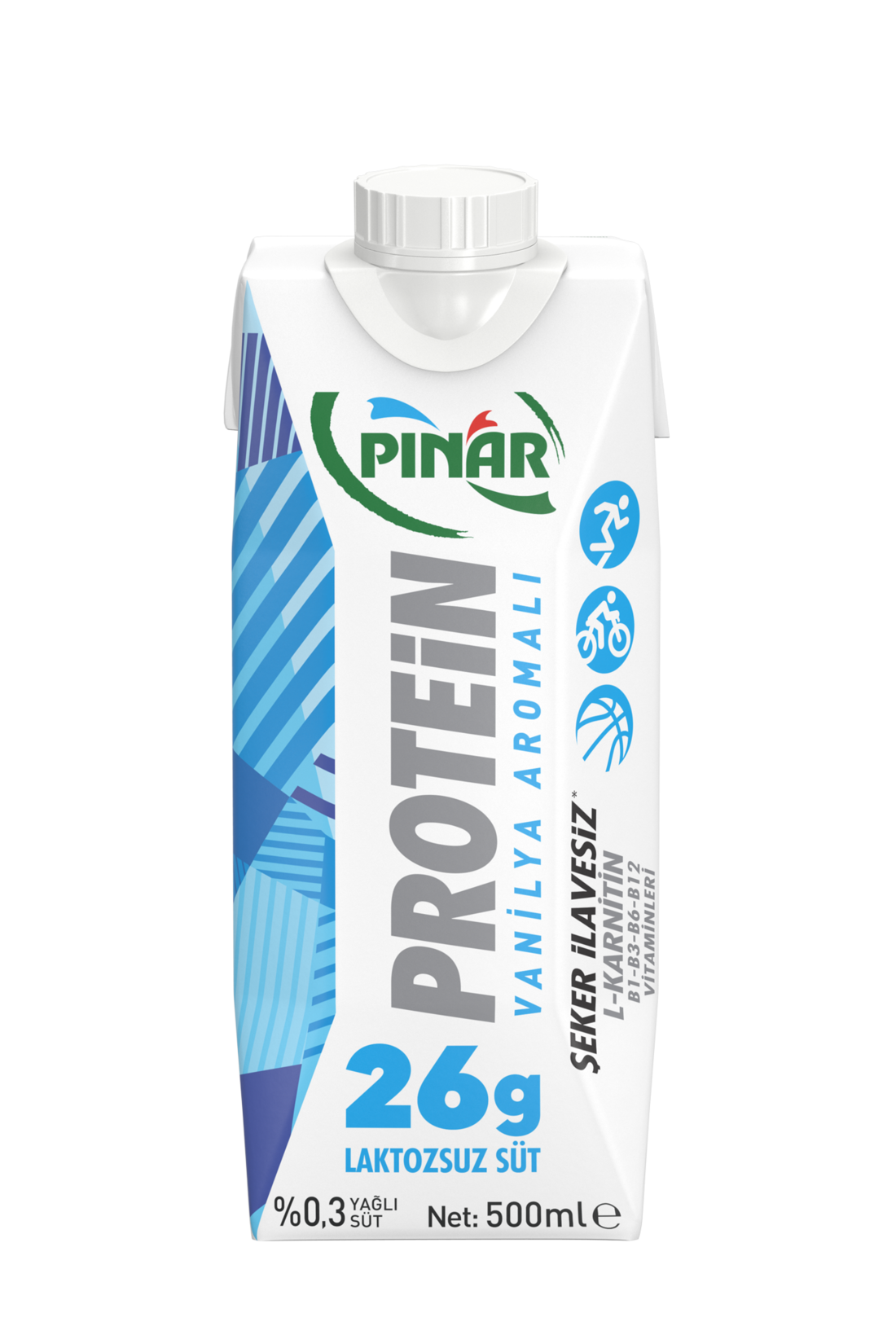 Pınar Protein Vanilya Aromalı Süt 500 ml