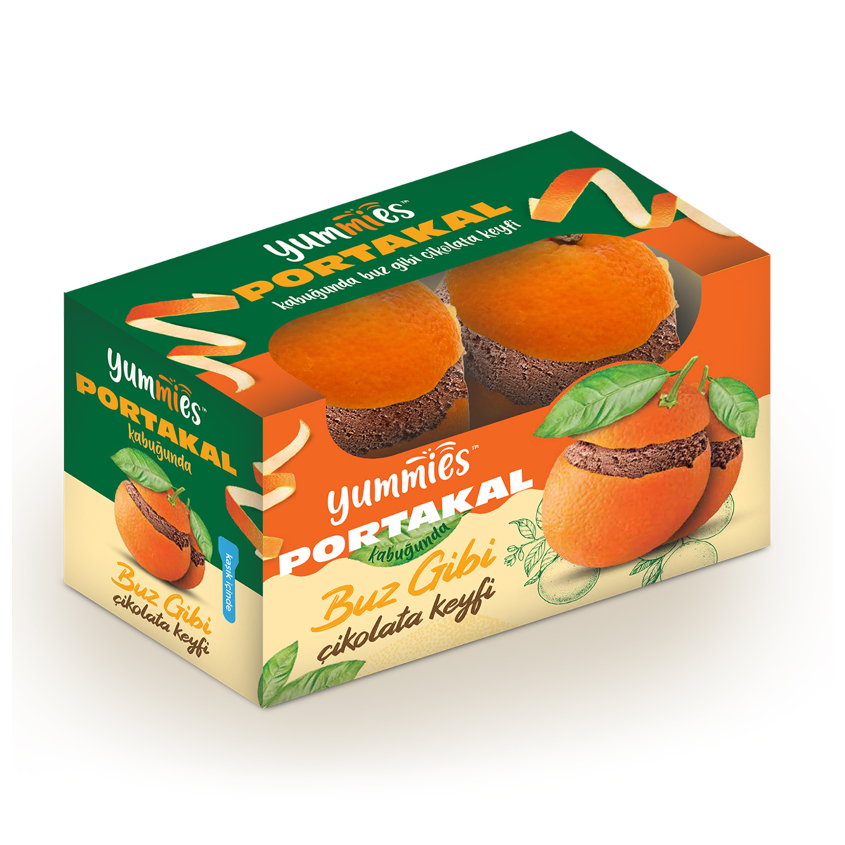 Yummies Portakal Kabuğunda Buz Gibi Çikolata Keyfi 230 Ml