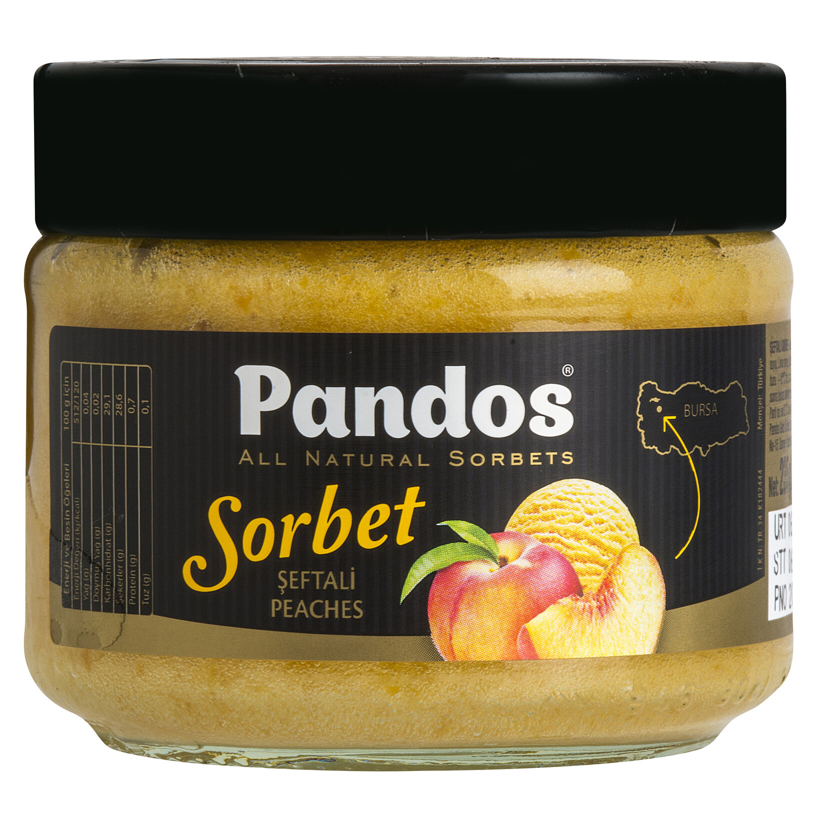 Pandos Sorbet Şeftali 235 G