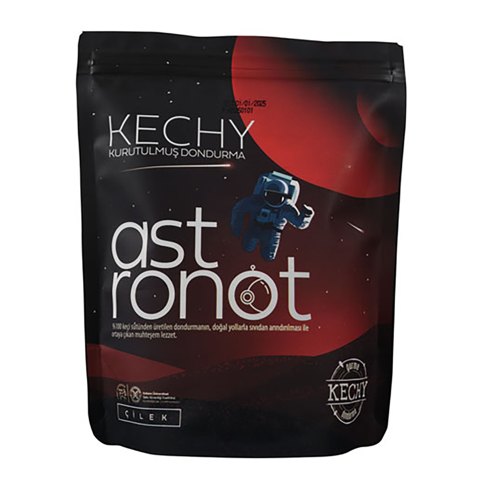 Kechy Kurutulmuş Dondurma Astronot Çilek 30 G