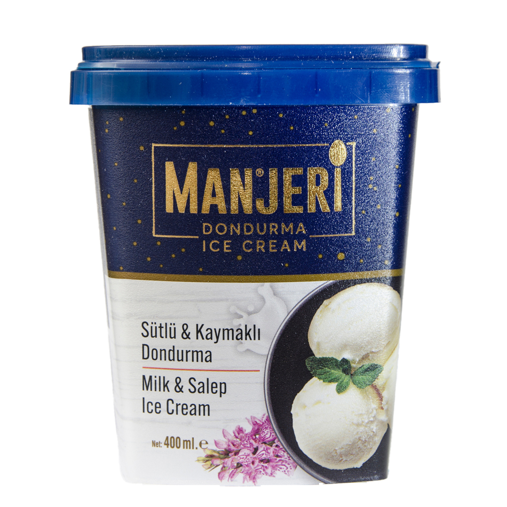 Manjeri Sütlü & Kaymaklı Dondurma 400 Ml