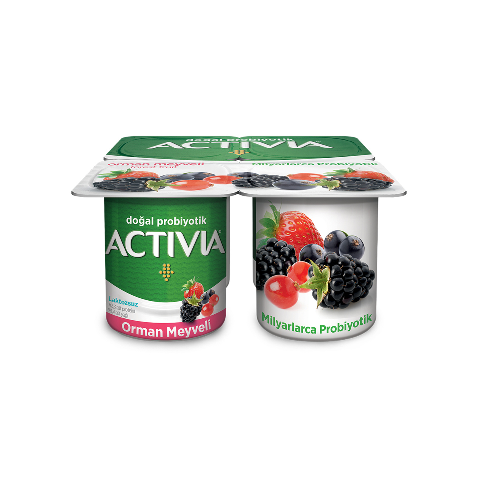 Activia Doğal Probiyotikli Orman Meyveli Yoğurt 4x100 G