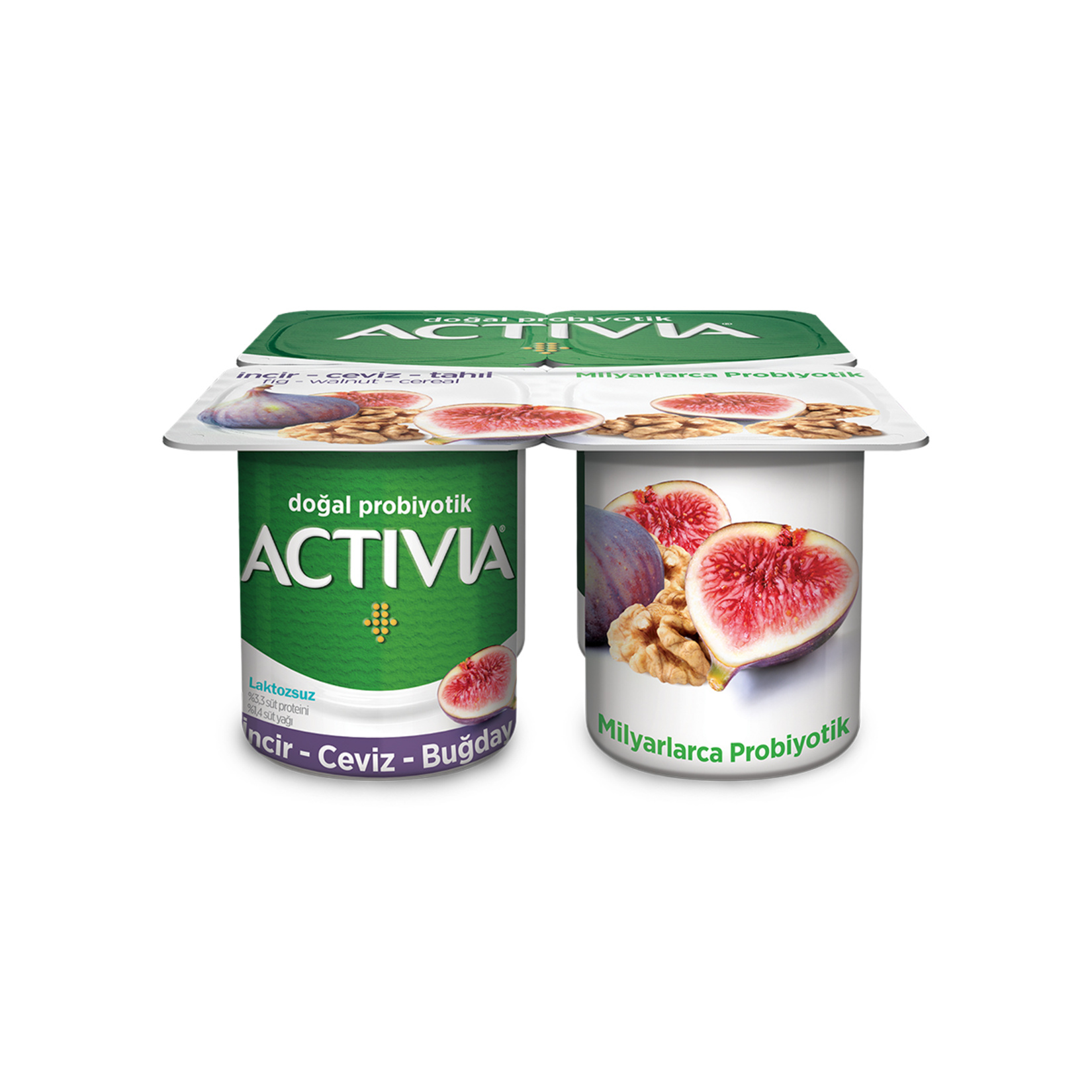 Activia Doğal Probiyotikli İncir&Ceviz&Tahıl Yoğurt 4x100 G