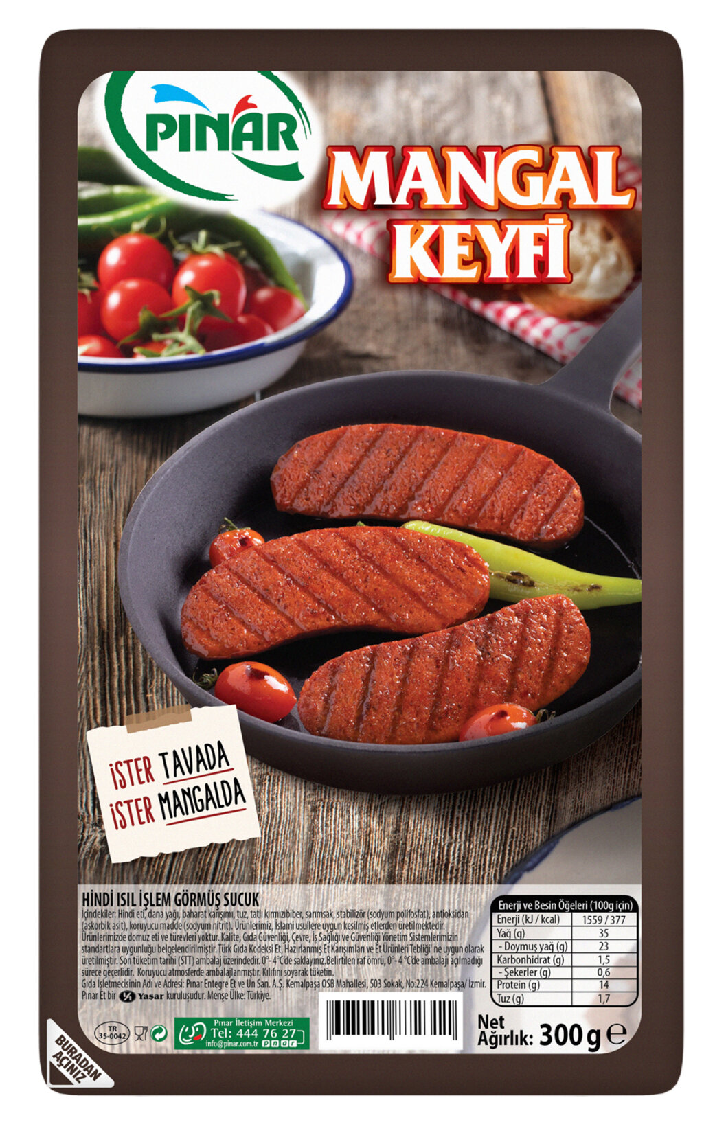 Pınar Sucuk Mangal Keyfi 300 G