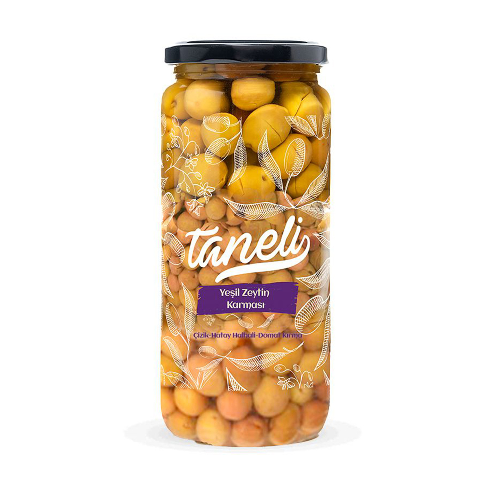 Taneli Yeşil Zeytin Karması 500 G