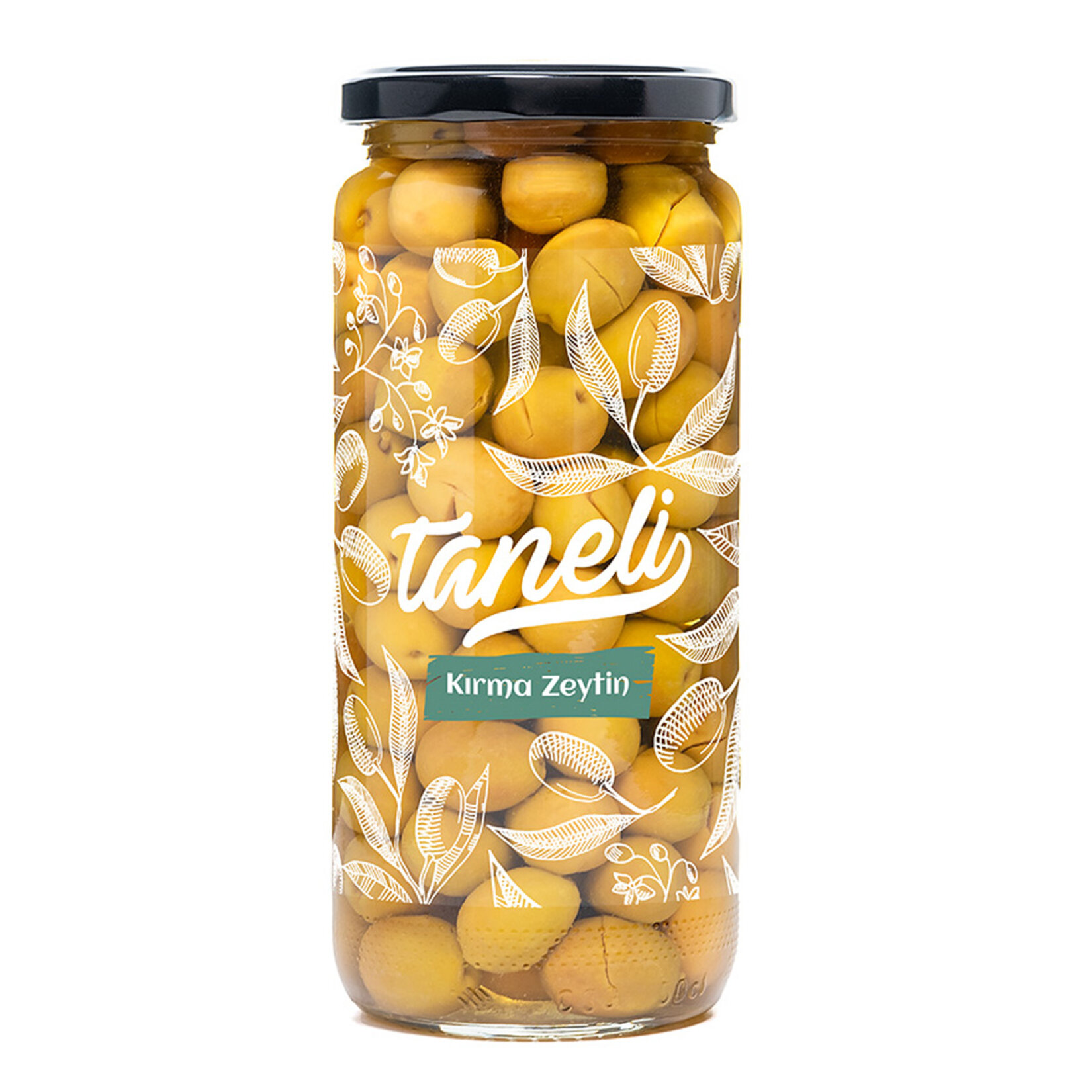 Taneli Kırma Yeşil Zeytin 321/380- 300 G