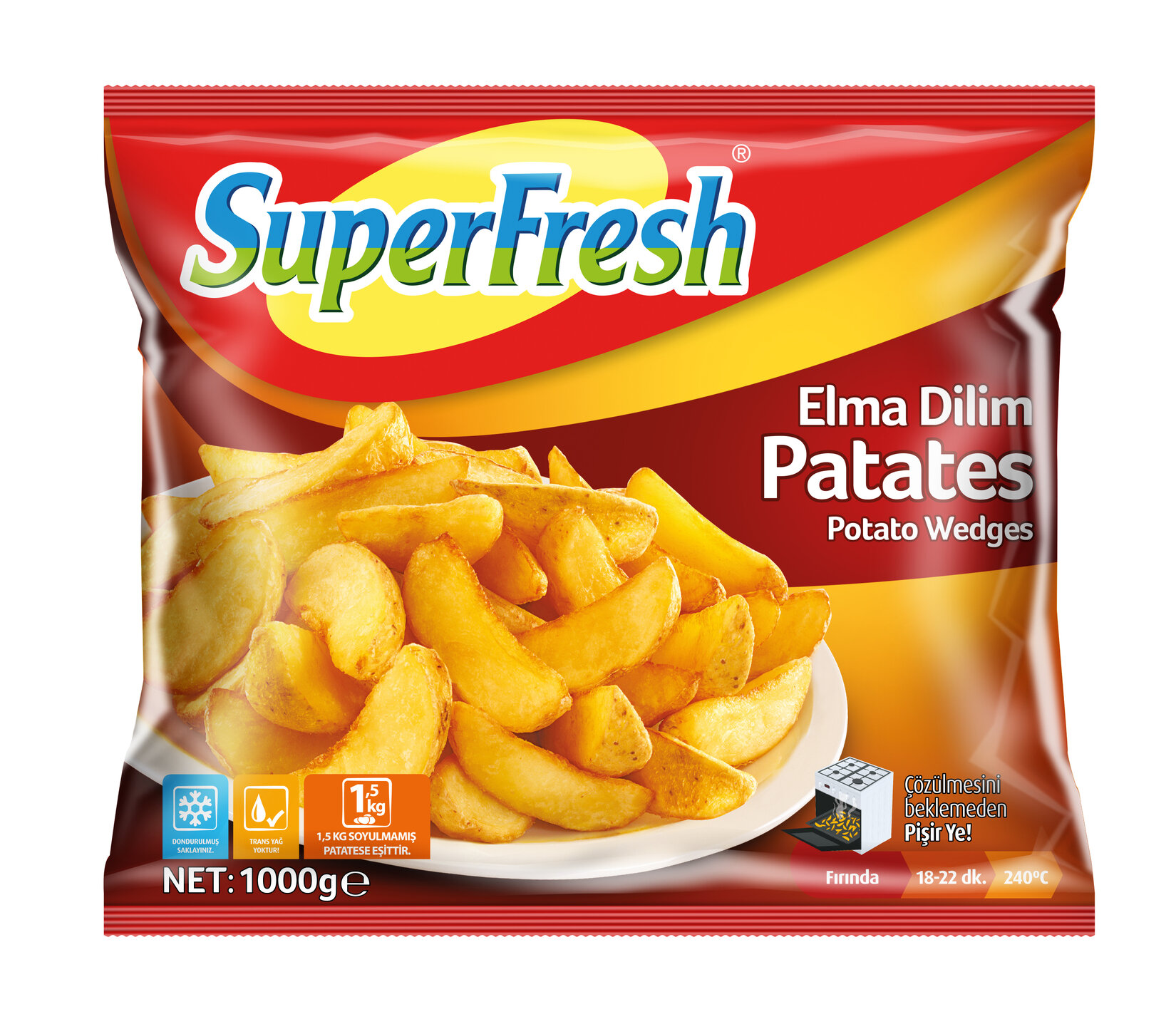 SuperFresh Elma Dilim Patates 1 Kg