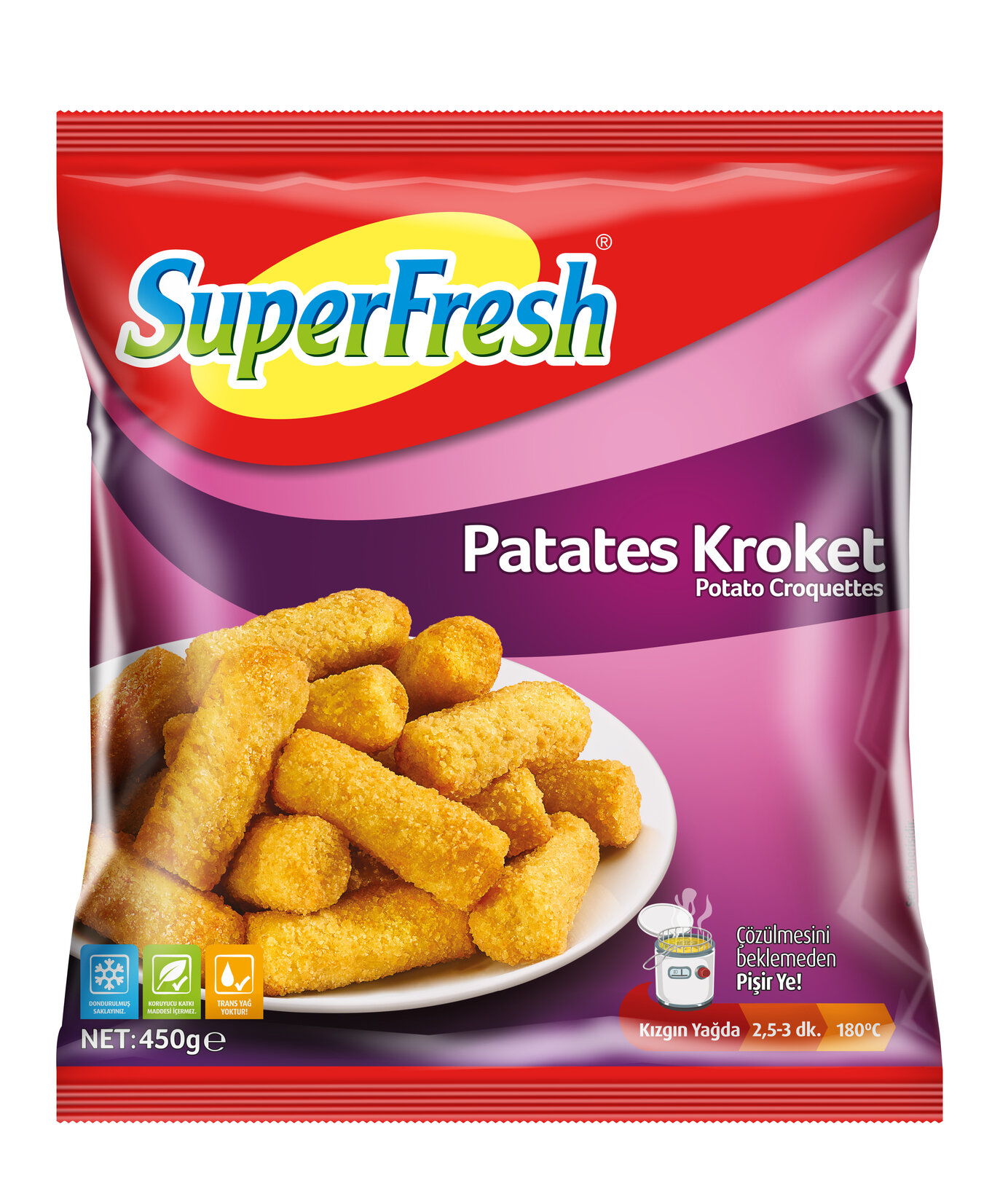 SuperFresh Patates Kroket 450 G