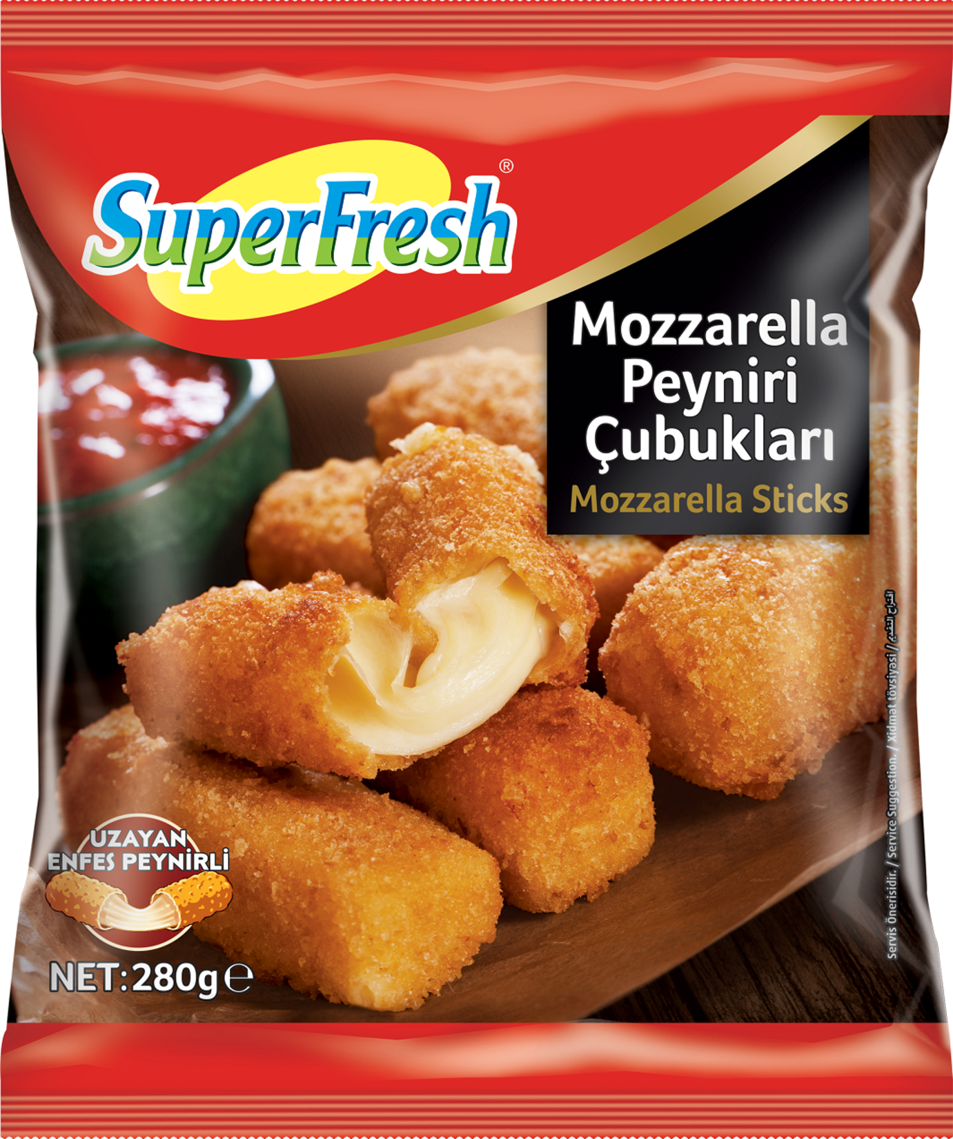 SuperFresh Mozzarella Peyniri Çubukları 280 G