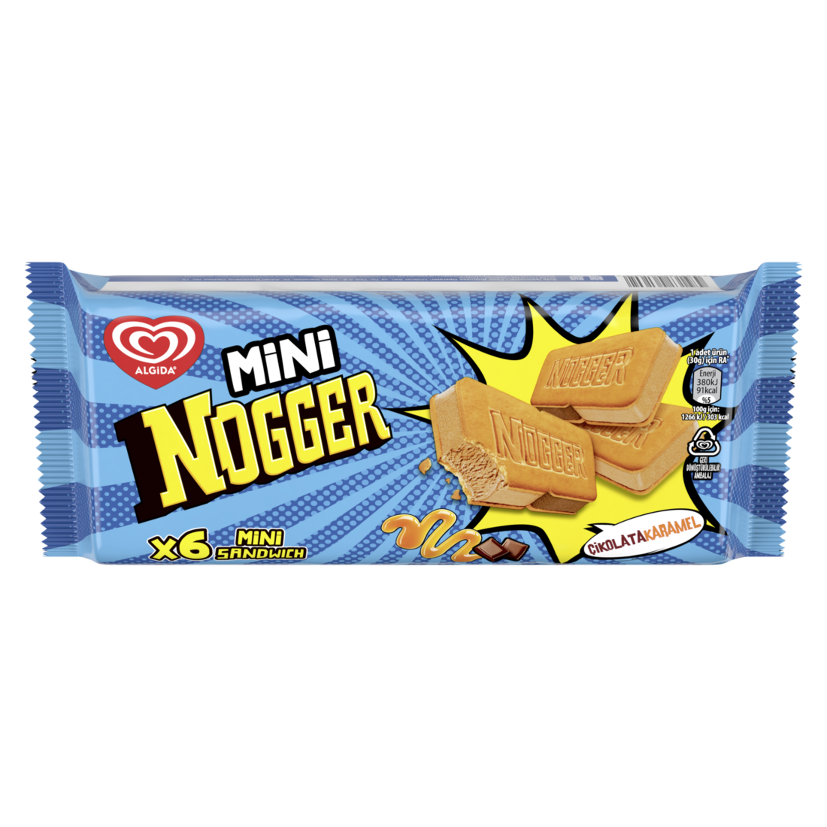 Algida 6'lı  Mini Nogger 360 Ml