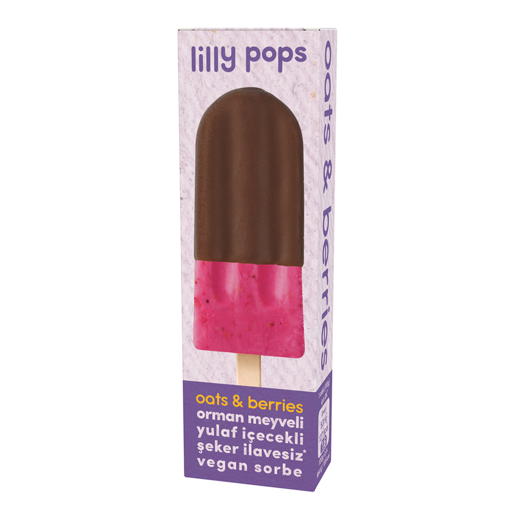 Lilly Pops Orman Meyveli ve Yulaf Vegan Sorbe 80 G