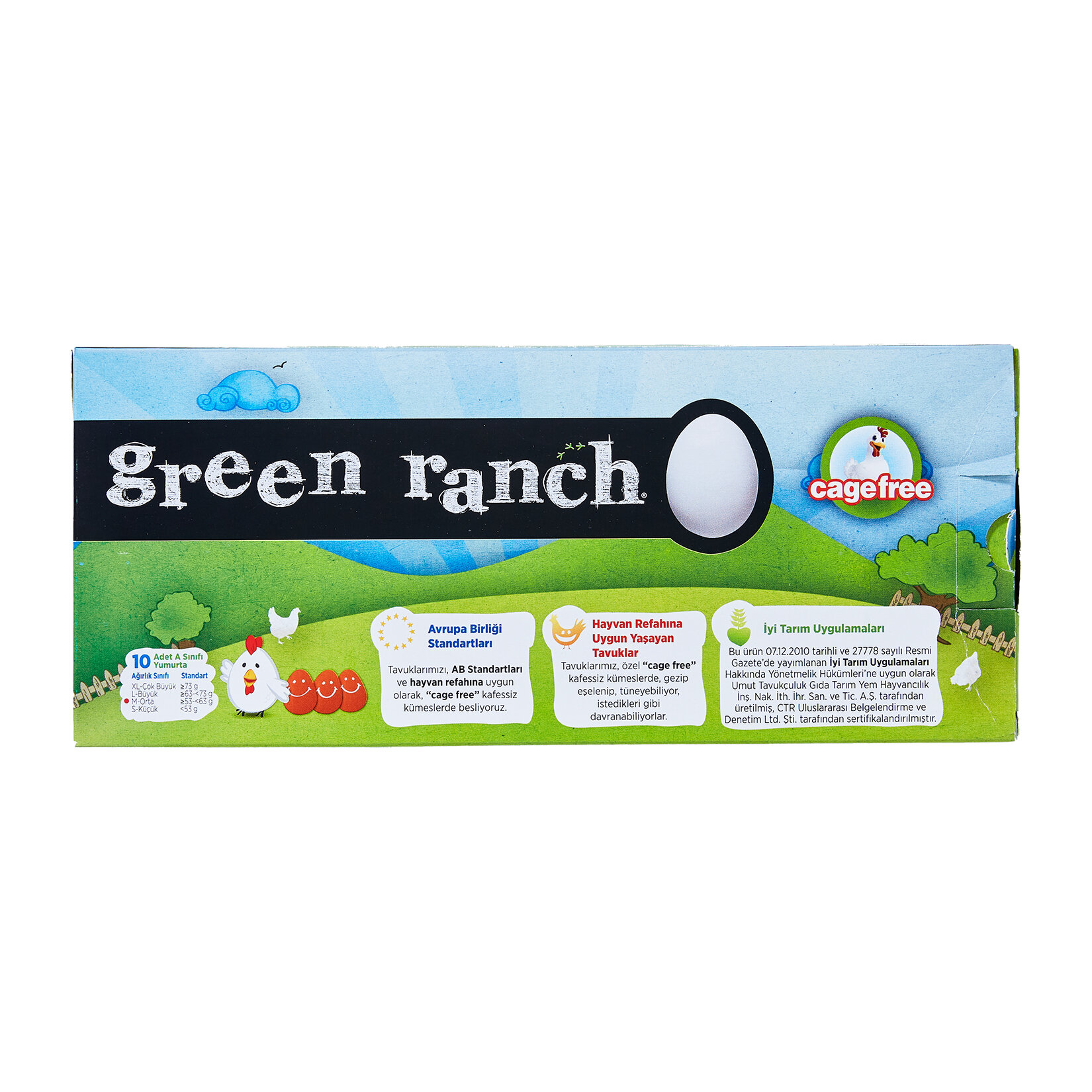 Green Ranch M Boy Yumurta 10'lu (53 - 62 G)