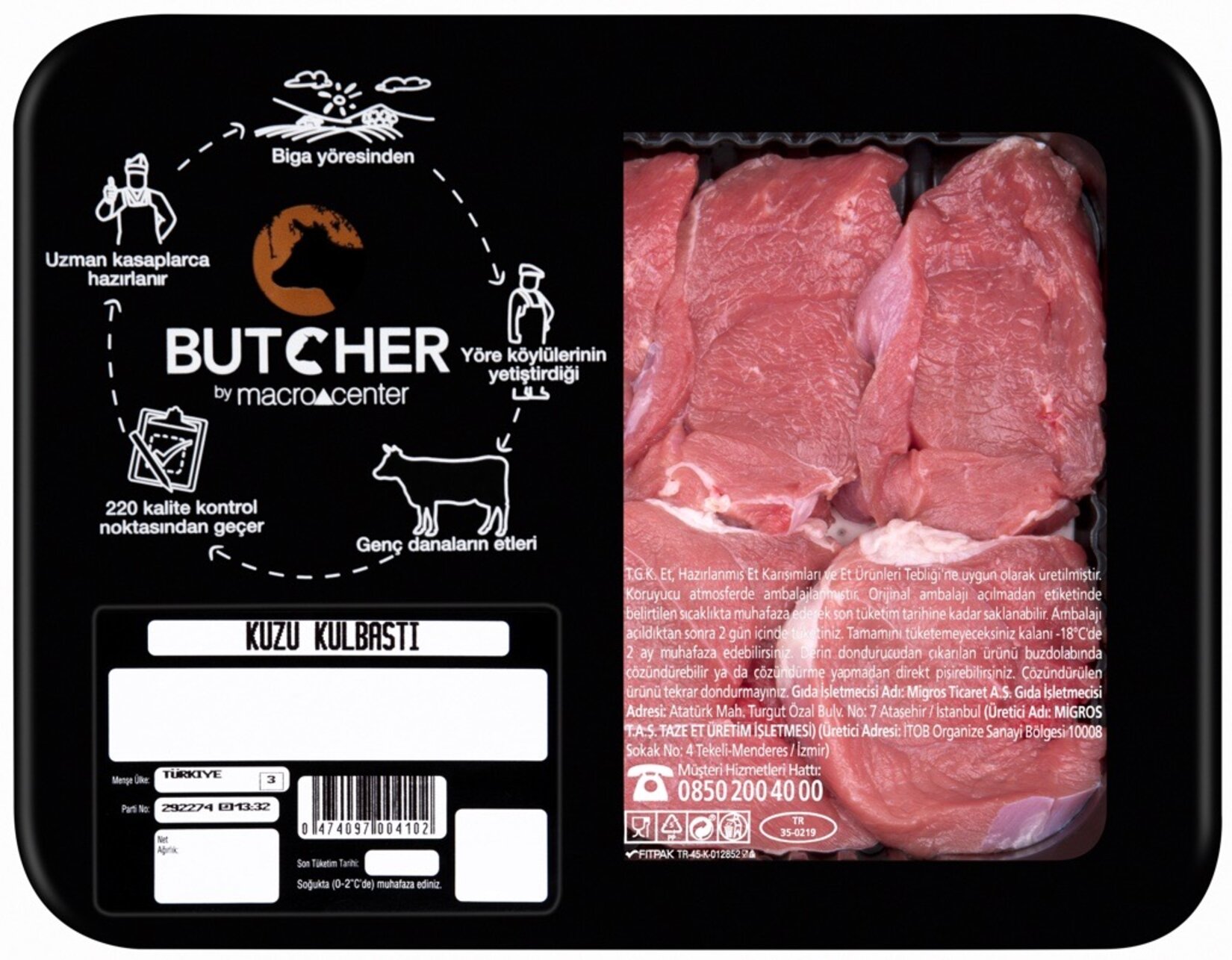 Butcher Kuzu Külbastı Kg