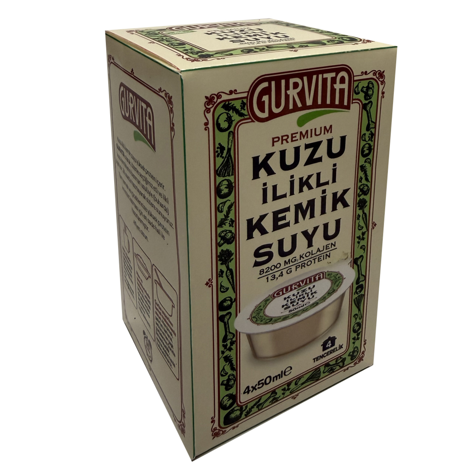 Gurvita Kuzu İlikli Kemik Suyu 4 x 50 Ml