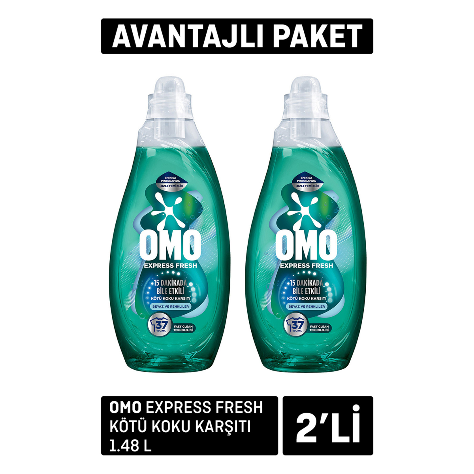 Omo Express Fresh Kötü Koku Karşıtı 2 Adet x 1.48 L