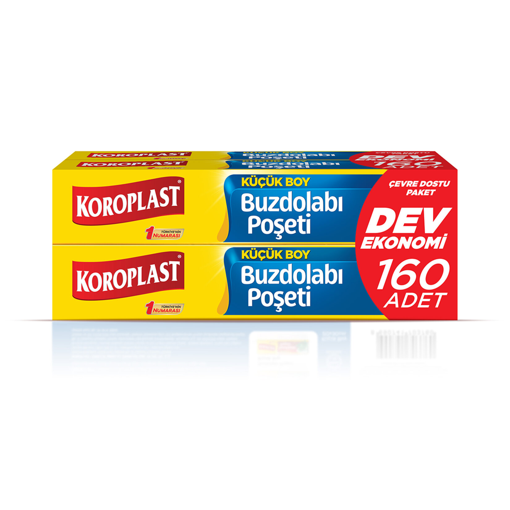 Koroplast Buzdolabı Poşeti (3+1) Ekonomik Küçük Boy 20x30 cm 160'lı