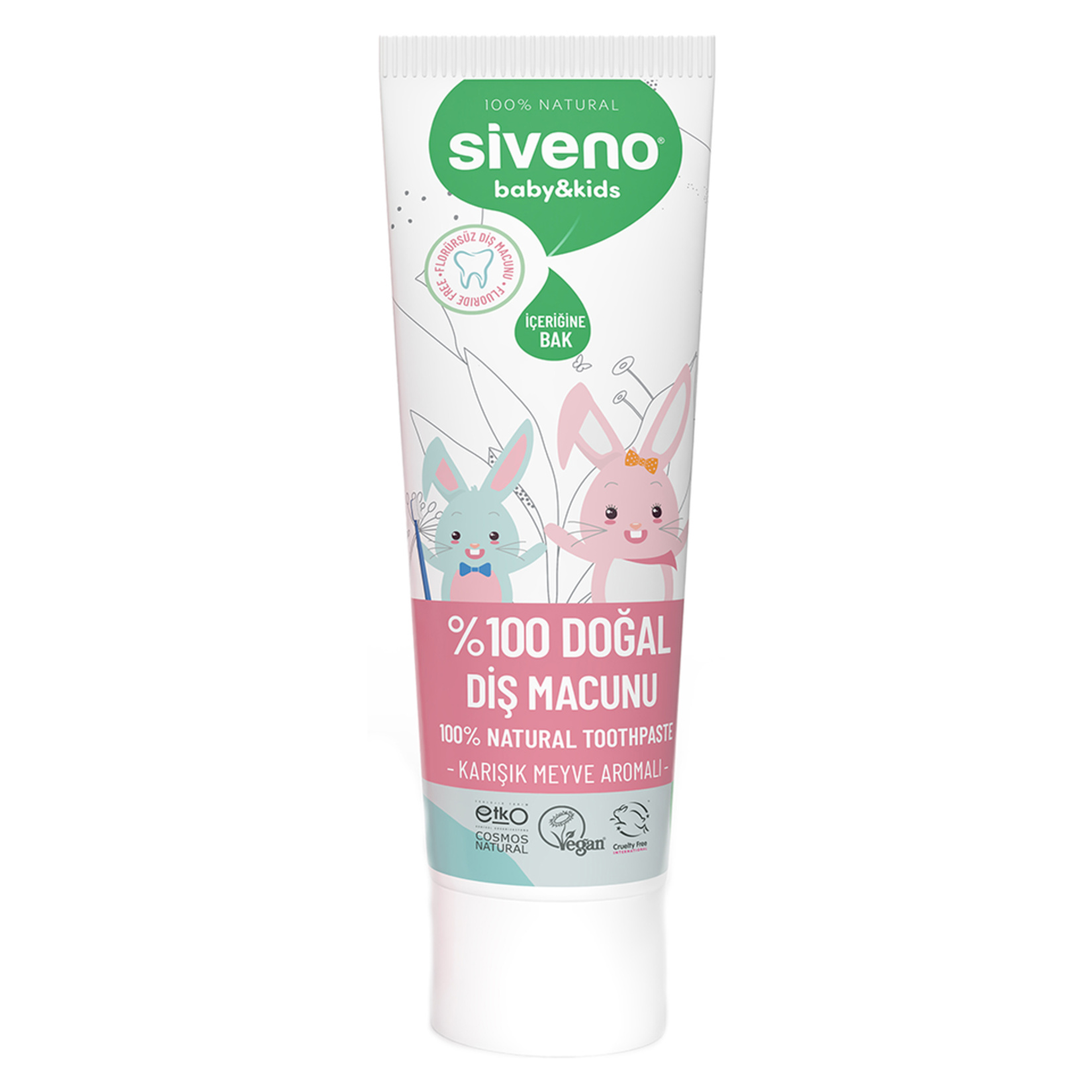 Siveno %100 Doğal Diş Macunu Baby & Kids 50 Ml