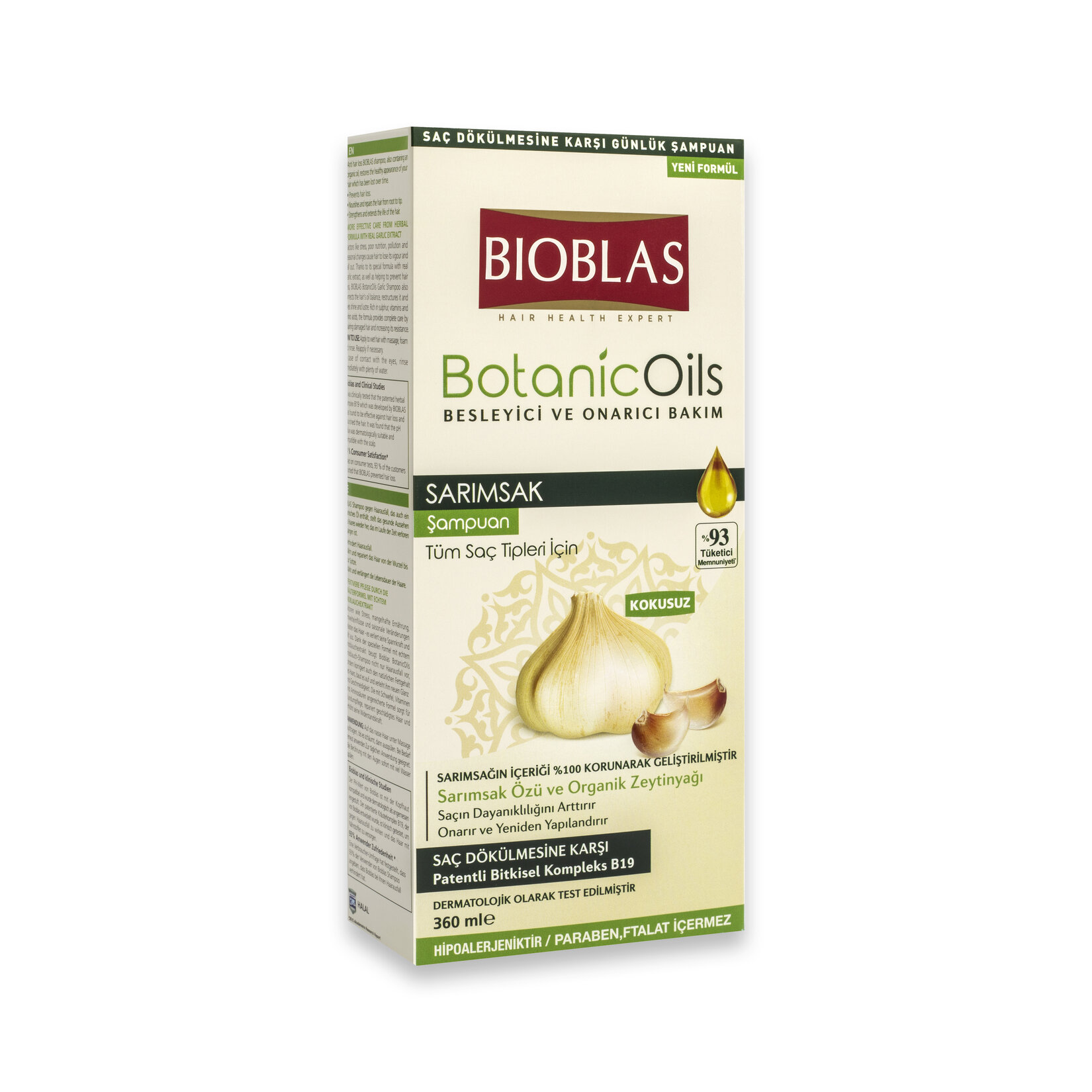 Bioblas Tüm Saç Tipi için Sarımsak Şampuanı 360 Ml