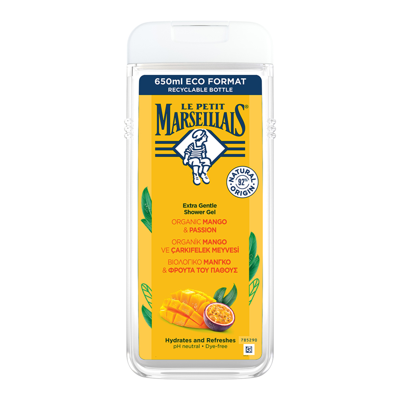 Le Petit Marseillais Organik Mango & Çarkıfelek Meyveli Duş Jeli 650 Ml