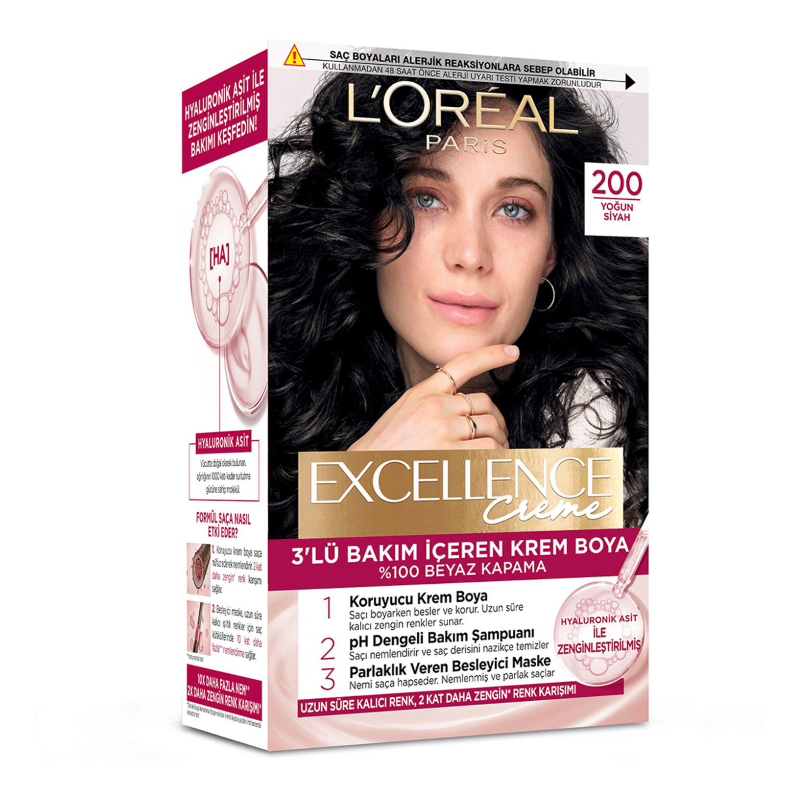 Excellence Creme 200 Yoğun Siyah Saç Boyası
