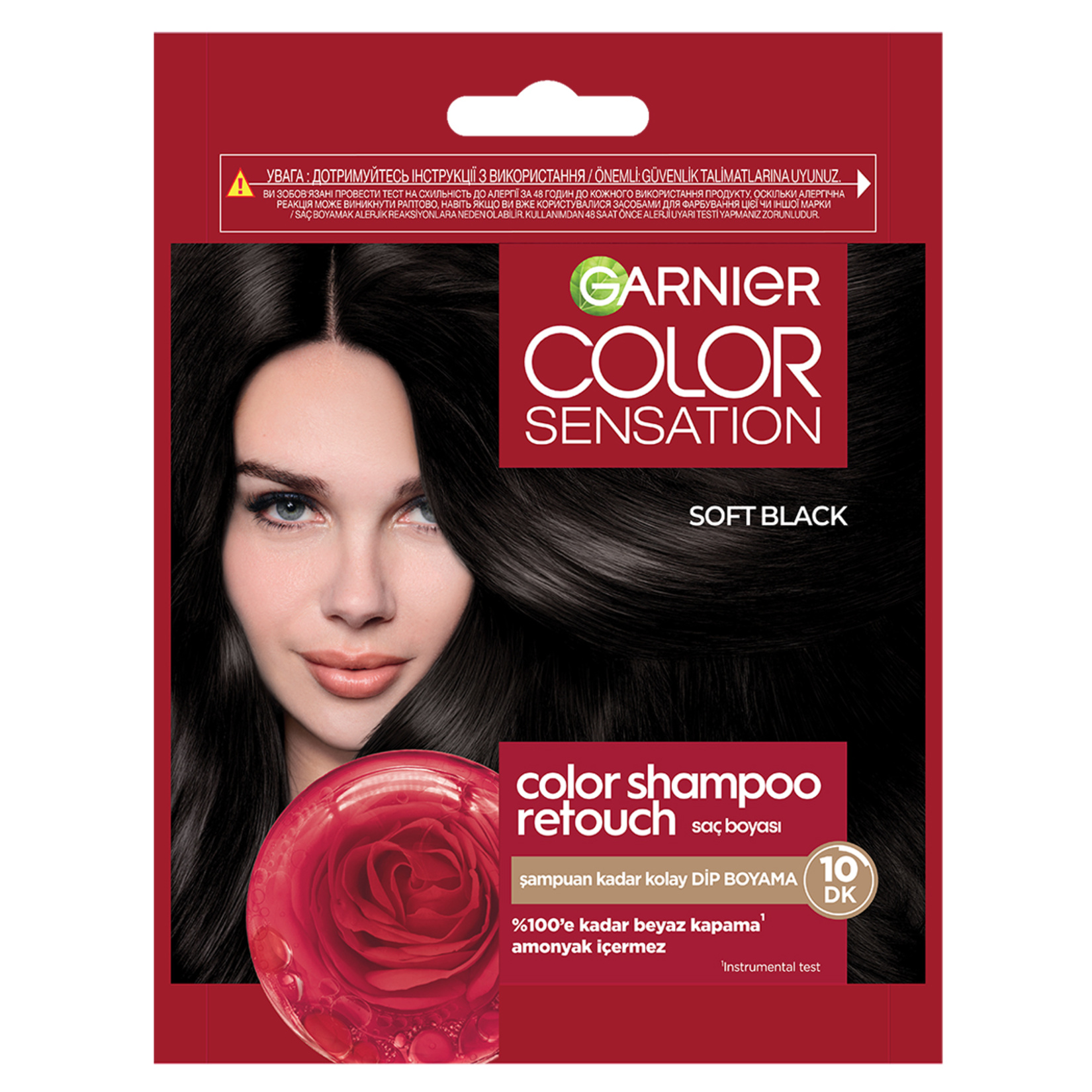 Garnier Color Shampoo Saç Boyası 2.0 Soft Black 40 Ml