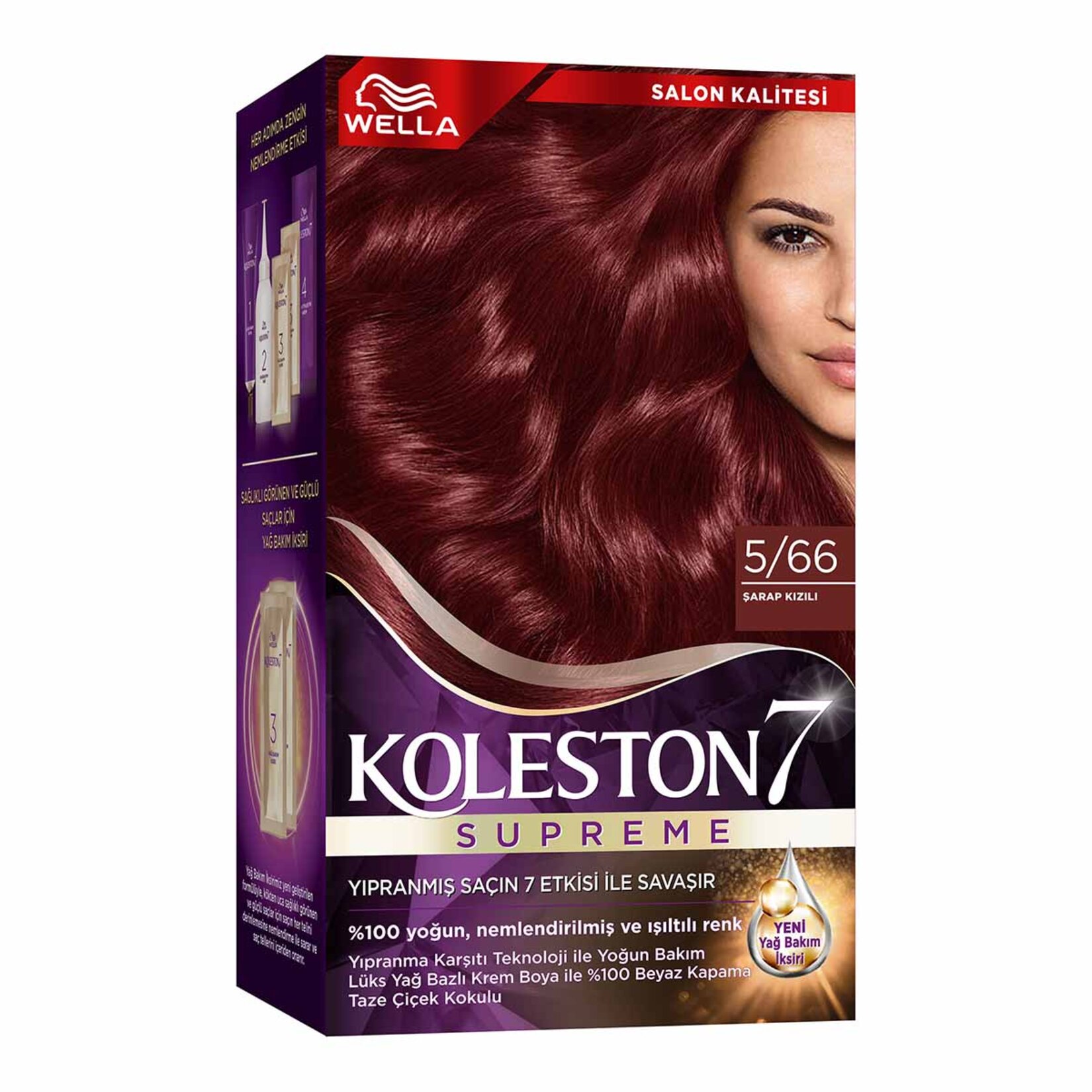 Wella Koleston Supreme Saç Boyası 5/66 Şarap Kızılı