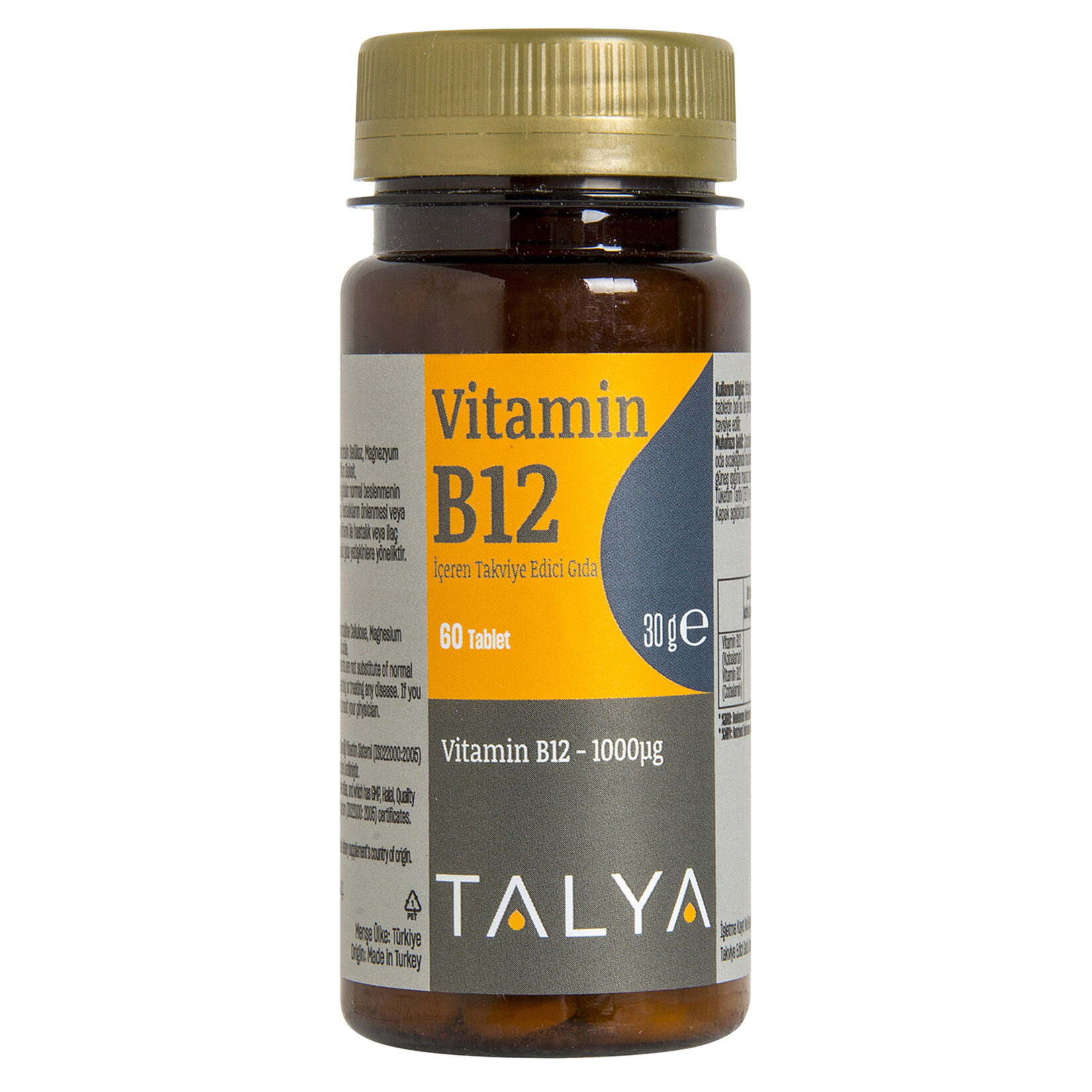 Talya Vitamin B12 İçeren Takviye Edici Gıda 60 Tbl