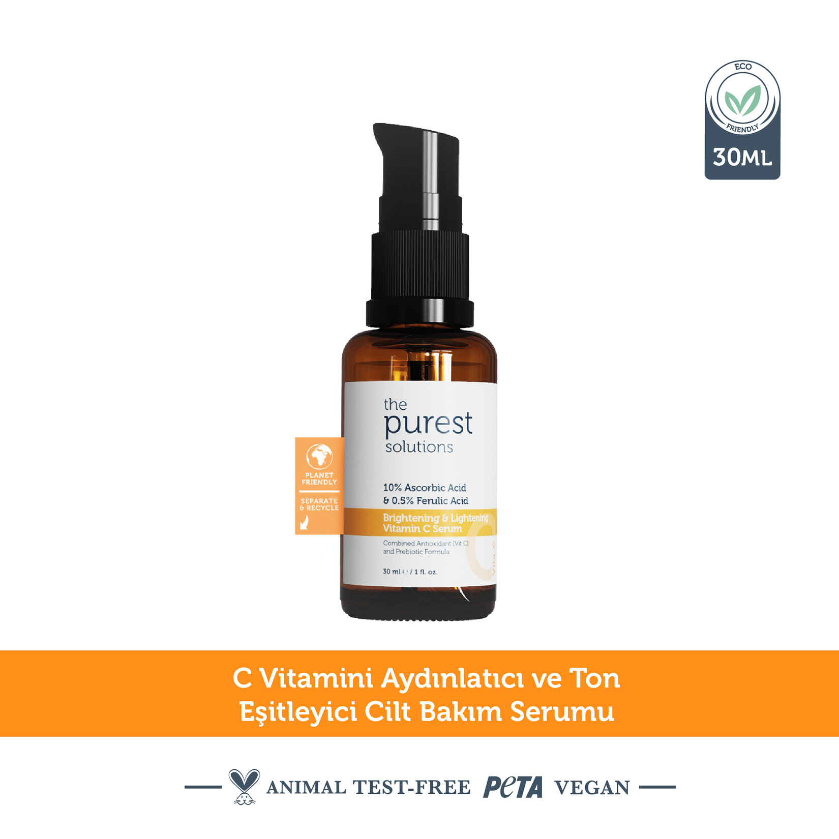 The Purest Solutions C Vitamini Aydınlatıcı Serum 30 ml