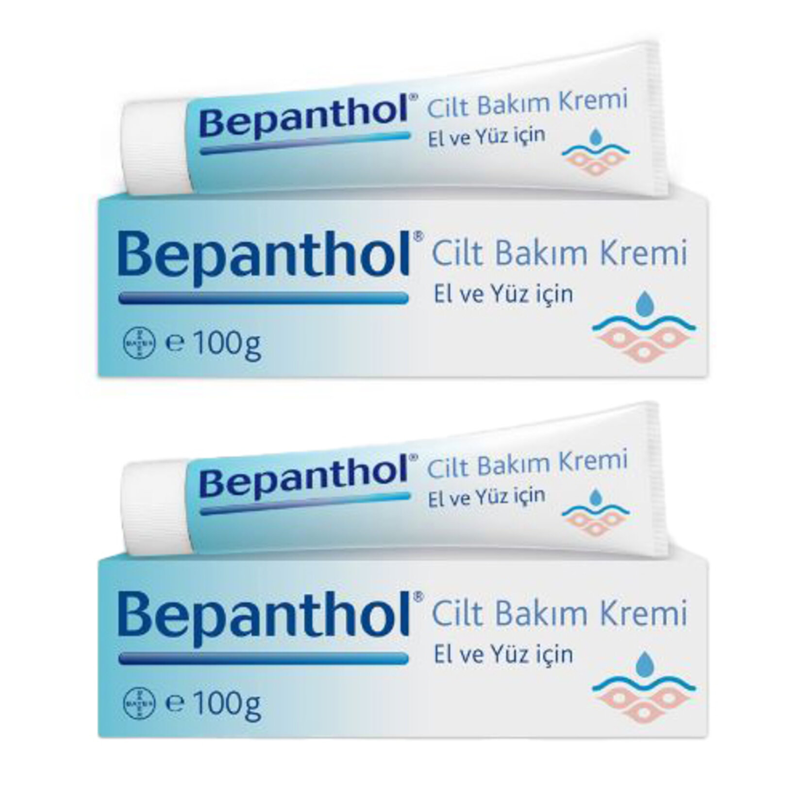 Sanal Bepanthol Cilt Bakım Kremi 2*100 Ml