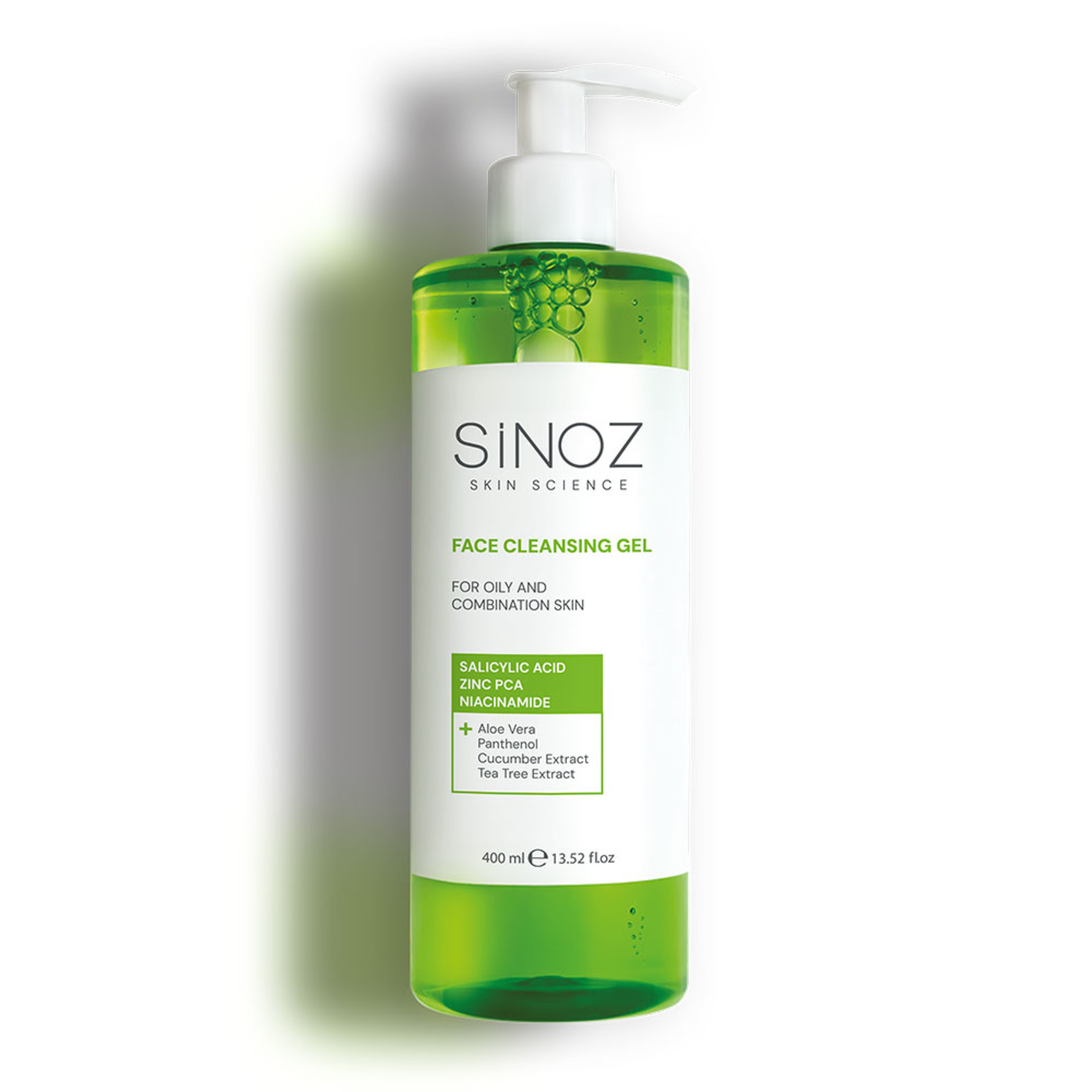 Sinoz Yağlı ve Karma Cilt Yüz Temizleme Jeli 400Ml