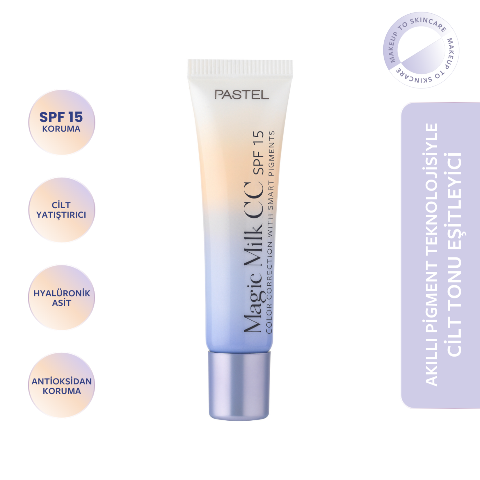 Pastel Magic Milk CC SPF 15 - Cilt Tonu Eşitleyici Krem 51 Medium Deep