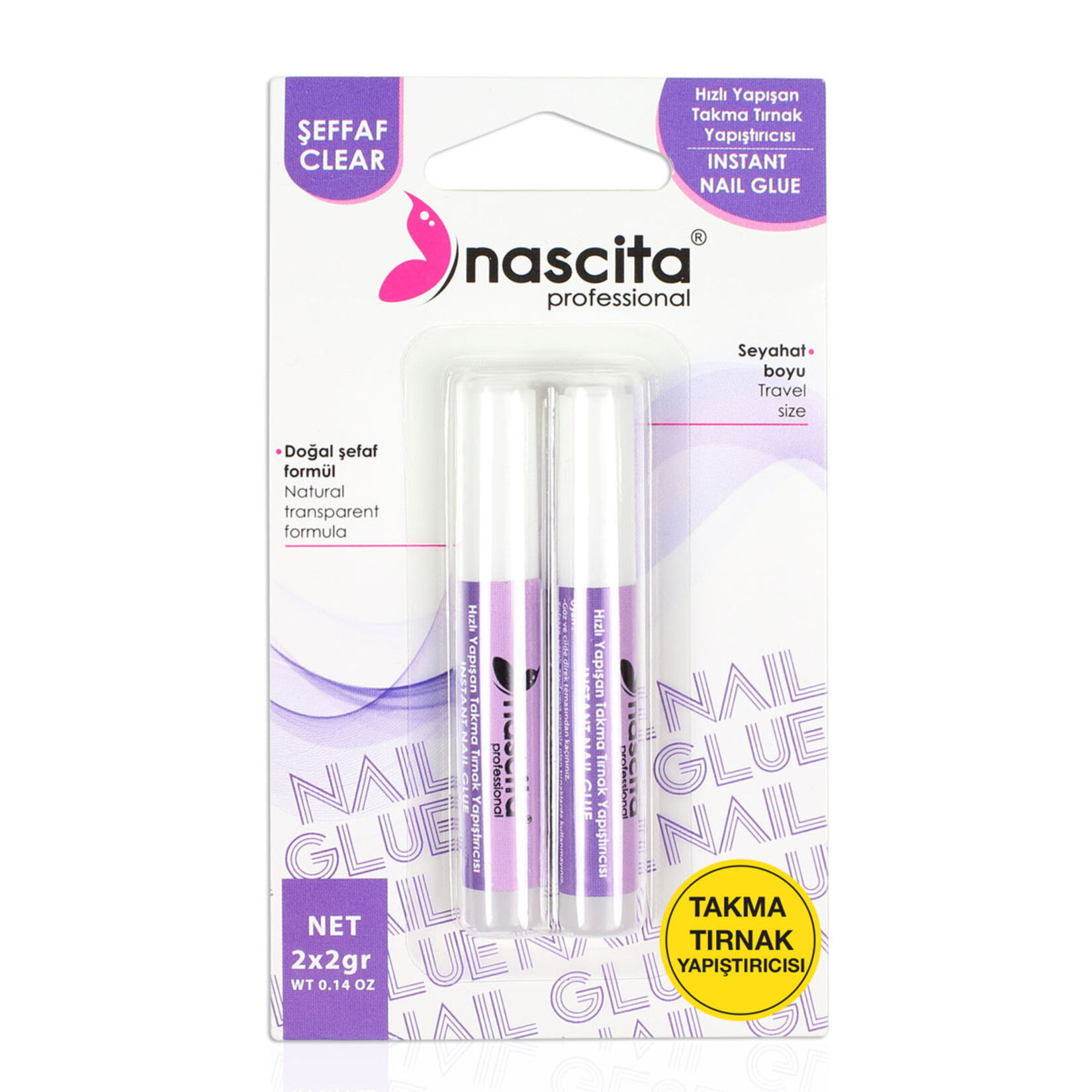 Nascita Şeffaf Takma Tırnak Yapıştıcısı 2'li